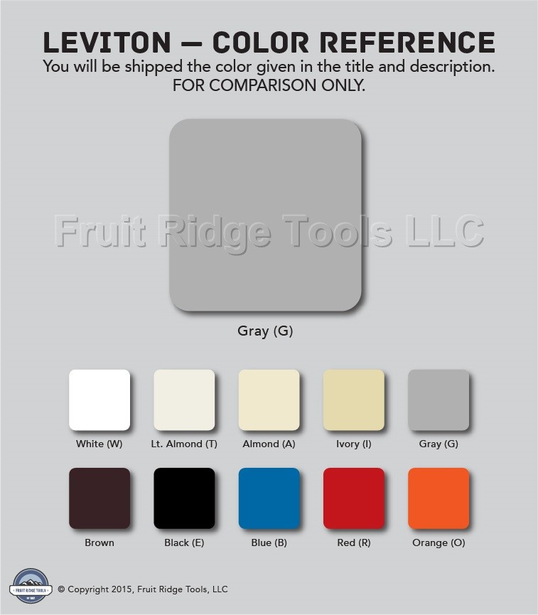 Leviton 87021 Gray 3-Gang Toggle Switch Duplex Outlet Plastic Standard Wallplate