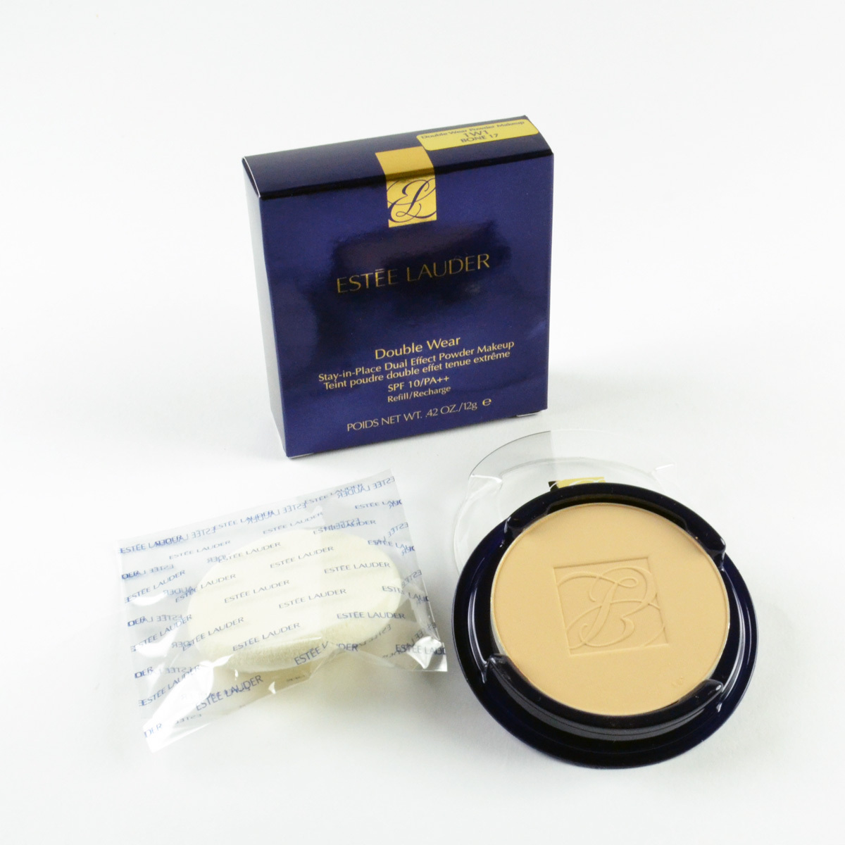 Estee Lauder Double Wear Dual Effect Powder Makeup SPF10 - 1W1 Bone 17