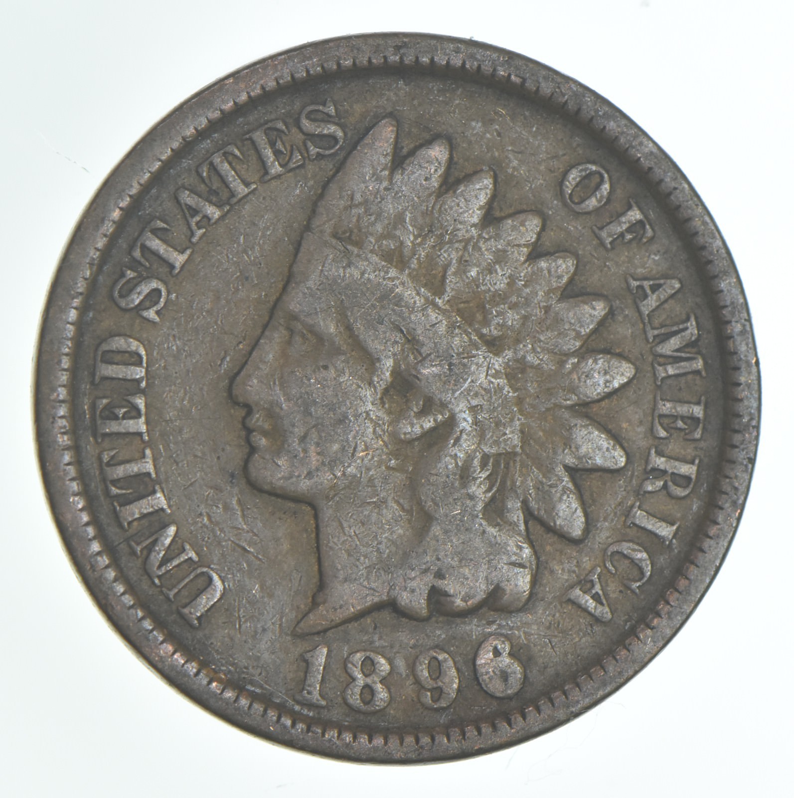 1896 Indian Head Cent AC Average Circ