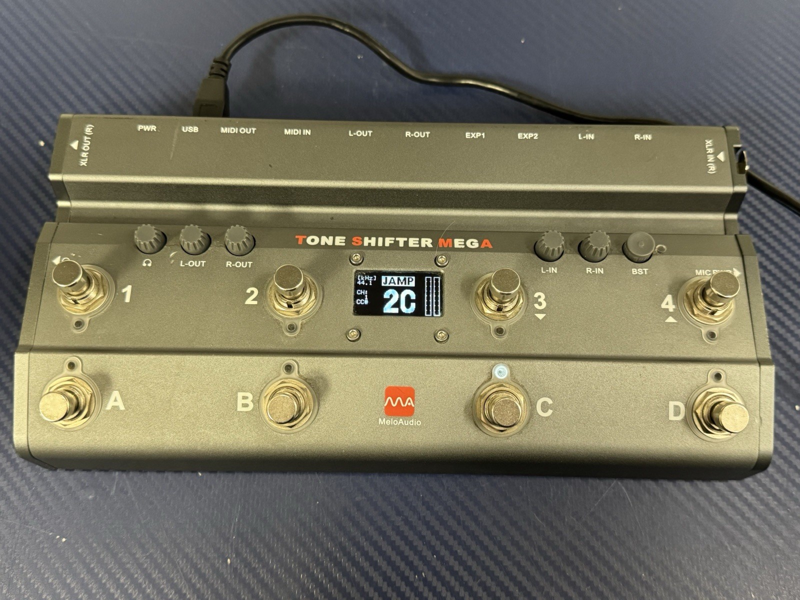 MELO Audio Tone Shifter Mega MIDI USB Audio Pedal Interface w/ Box