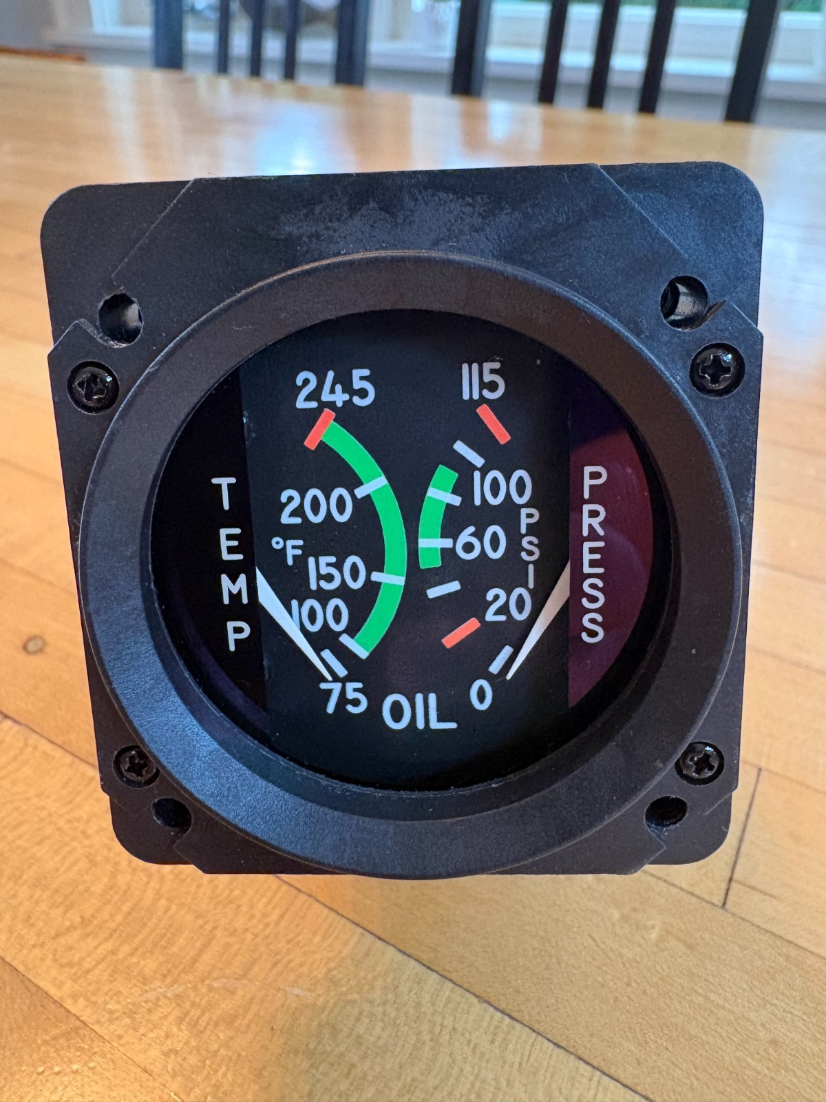 Cessna Oil Temp and Pressure indicator Cessna PN S3279-1 Rochester EG5045-06017