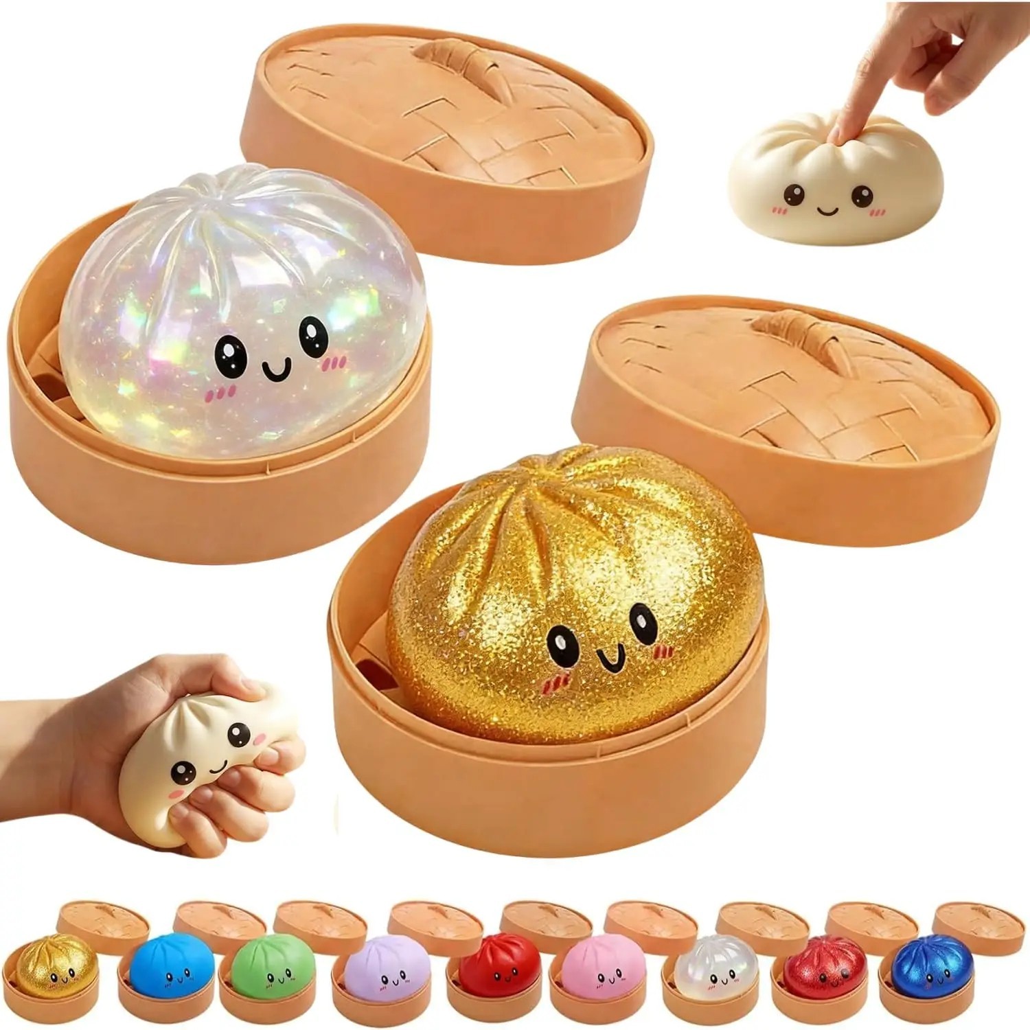 Five Below Mystery Squishy Bun Dumpling RARE GLITTER Limited Edition