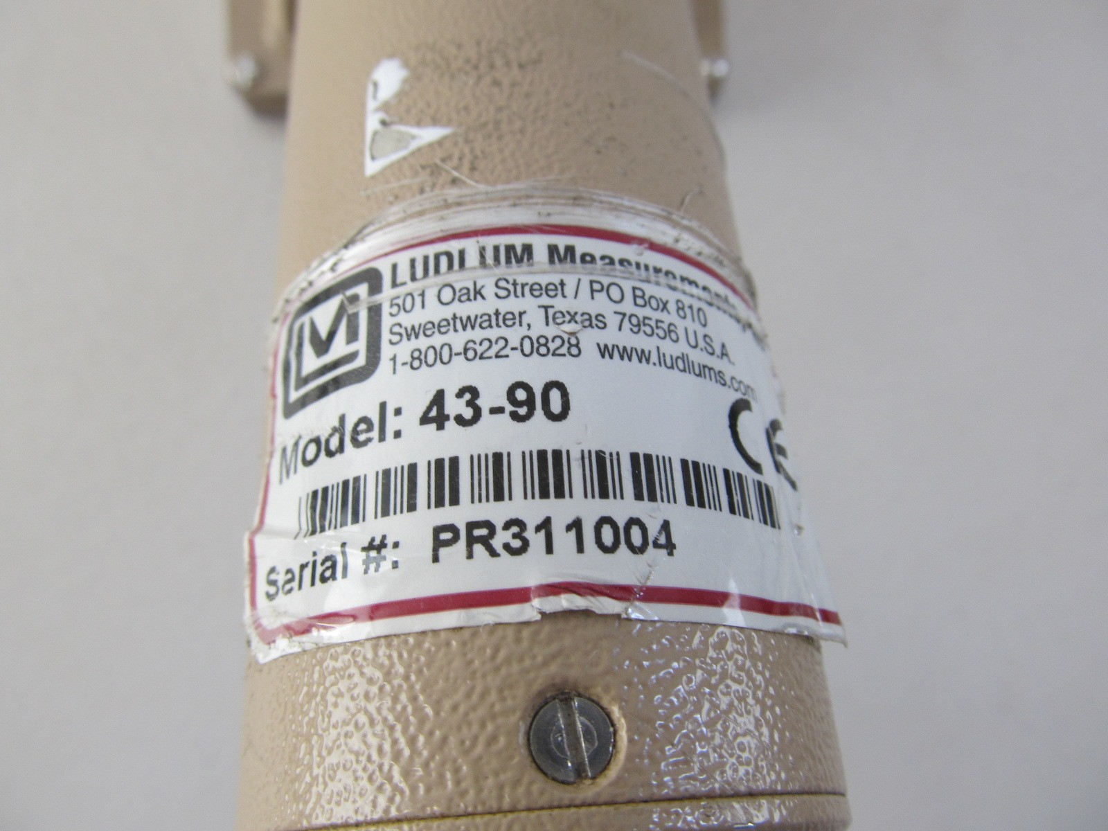 Ludlum 43-90 Alpha Detector PROBE + C to C Cable