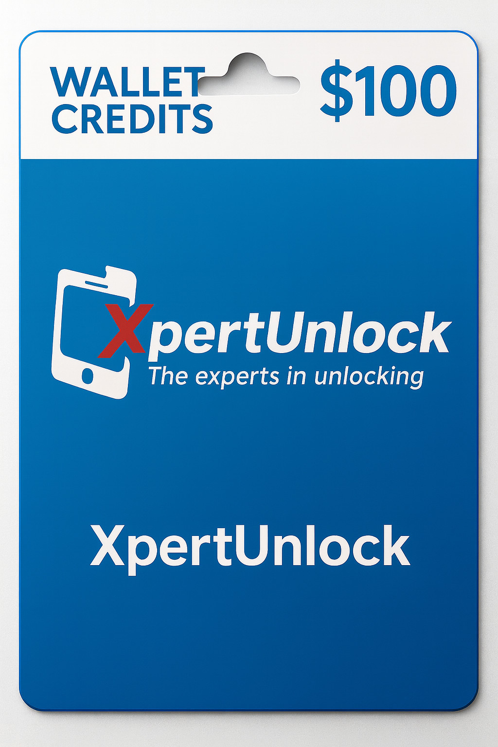 XpertUnlock Physical Gift Card - 100 Credits