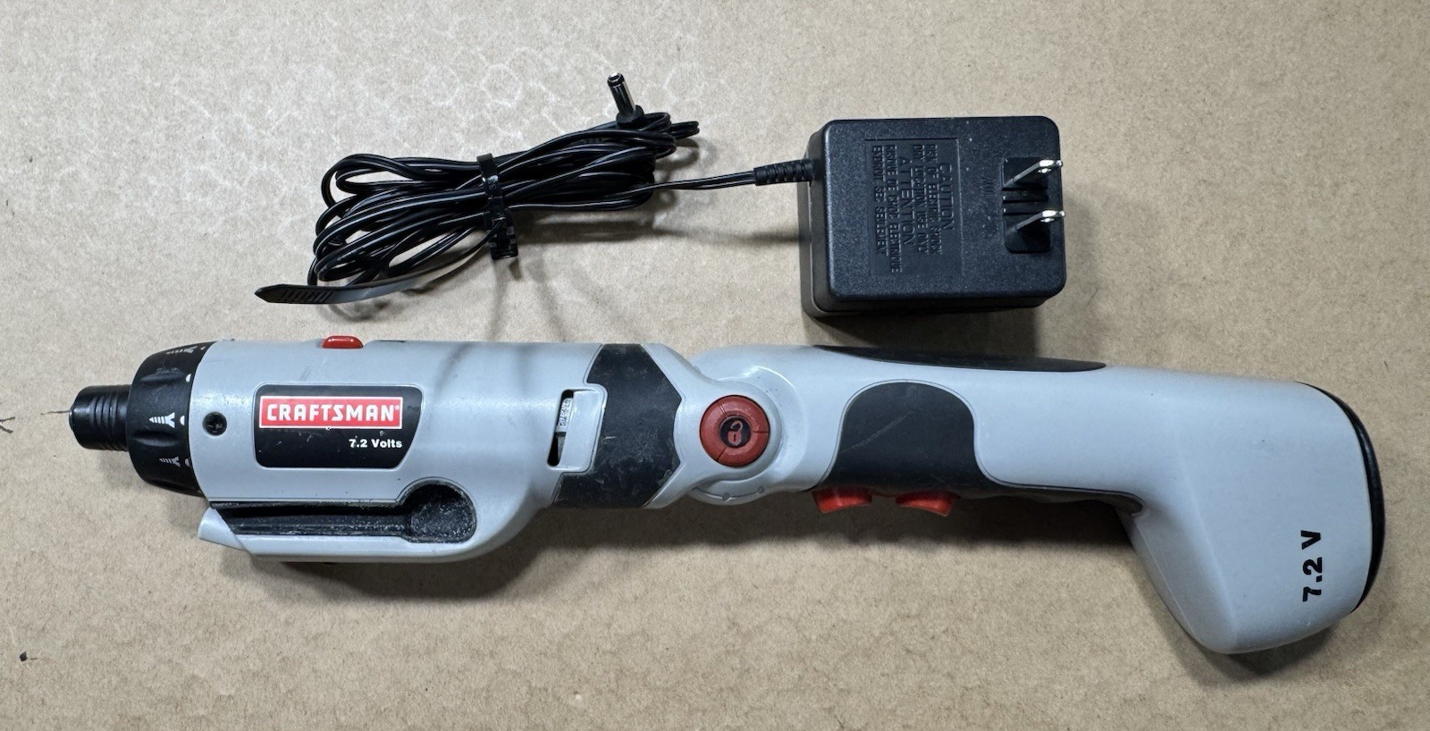 Craftsman 11479 Cordless Drill Driver Screwdriver Charger 7.2 v Angles