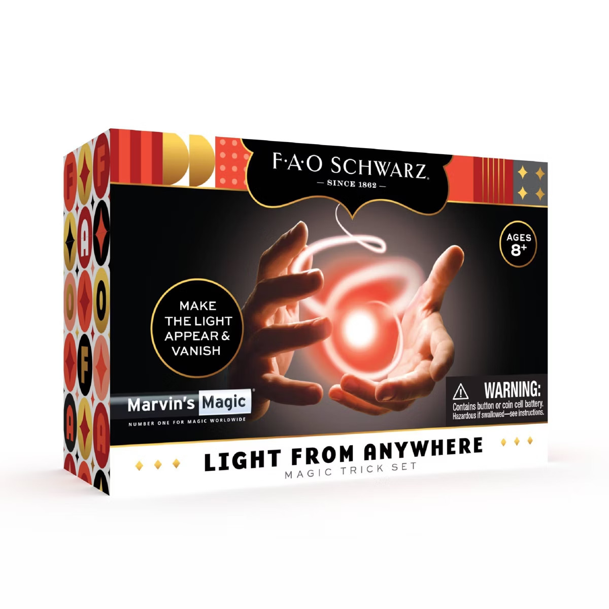 MAGIC TRICK SET NIB FAO Schwarz Lights From Anywhere Magic Light-Up  Ages 8+