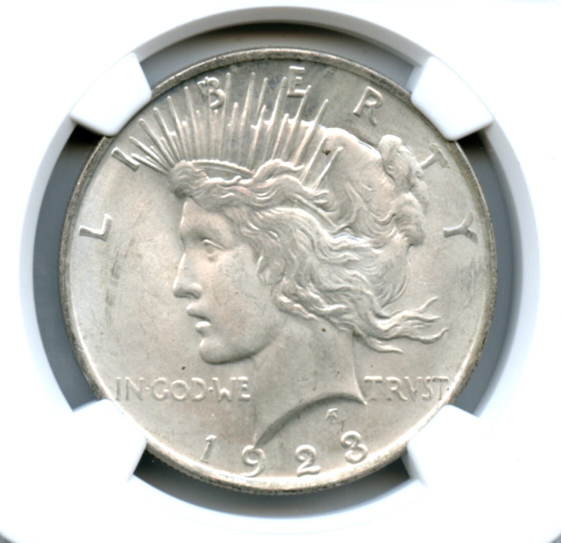 1923 Peace Dollar, NGC MS66