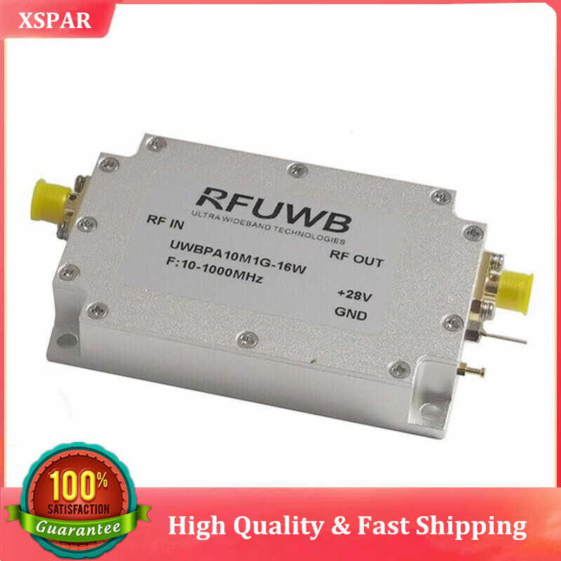 RFUWB UWBPA10M1G-16W 10-1000MHz Broadband RF Power Amplifier 16W UWB Power Amp