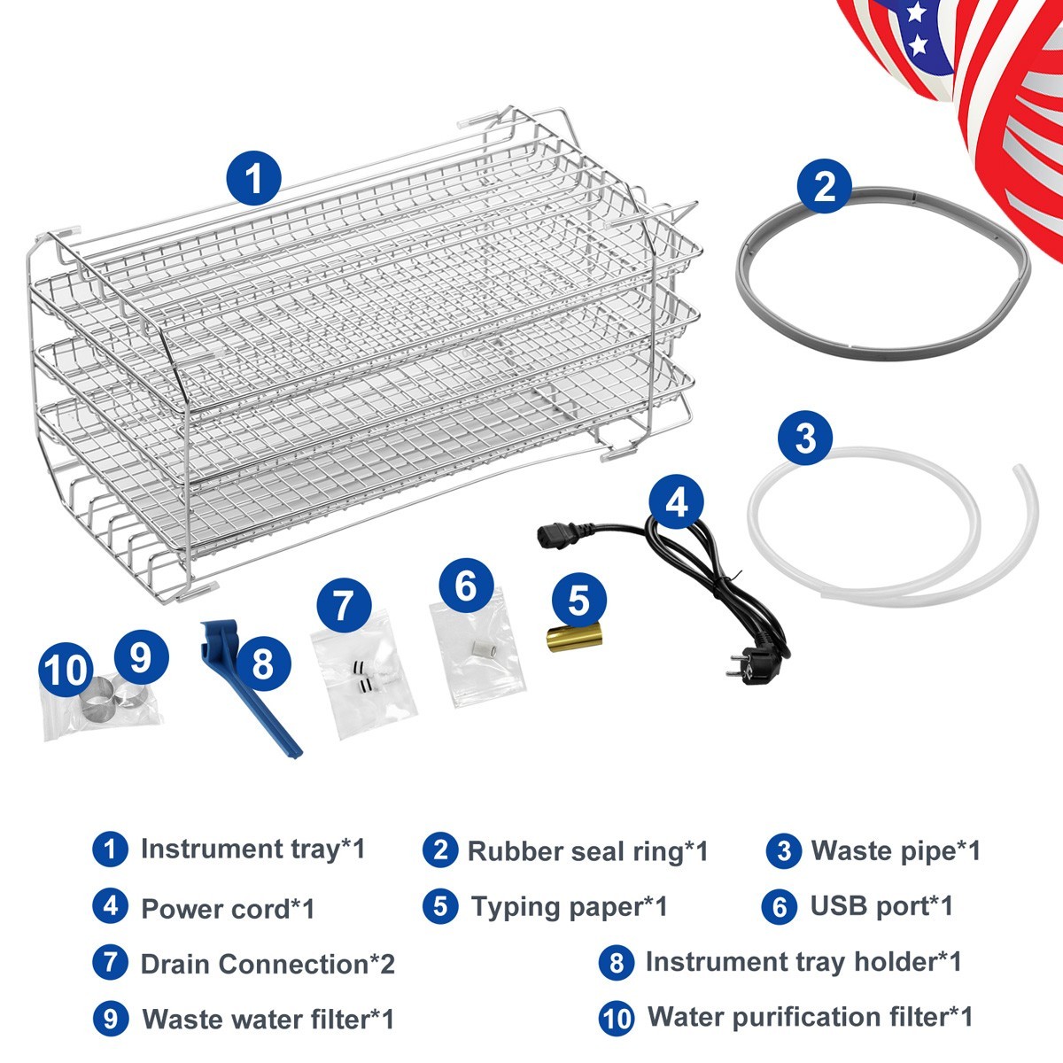 Dental Delivery Unit with Compressor/Class N/Class B steam sterilizer autoclave