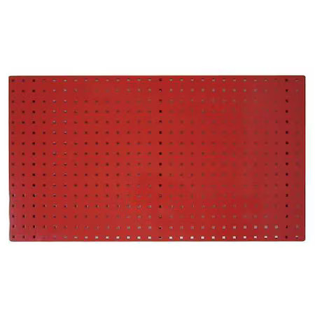 Square Hole Pegboard, 42-1/2X24, Red, Pk2, 5Tpc1