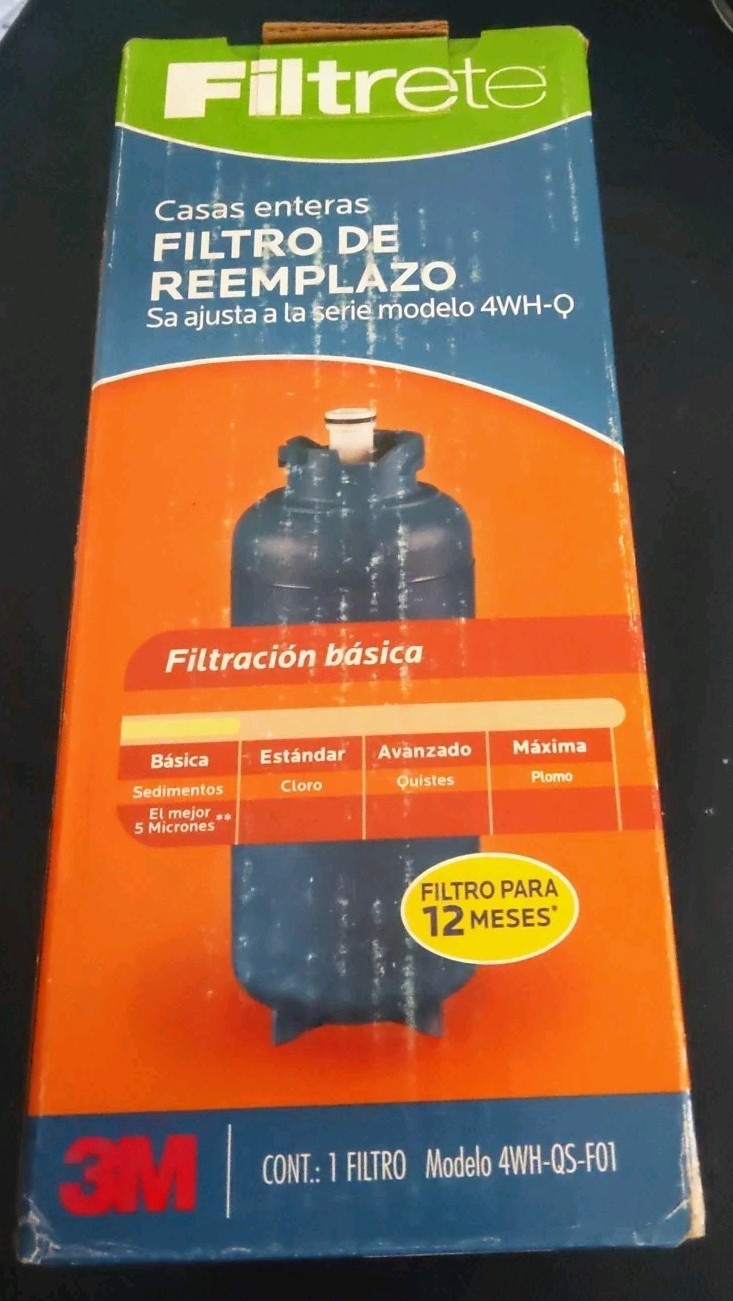 (1) 3M Filtrete Whole House Water Replacement Filter 4WH-QS-F01 for 4WH-Q Series
