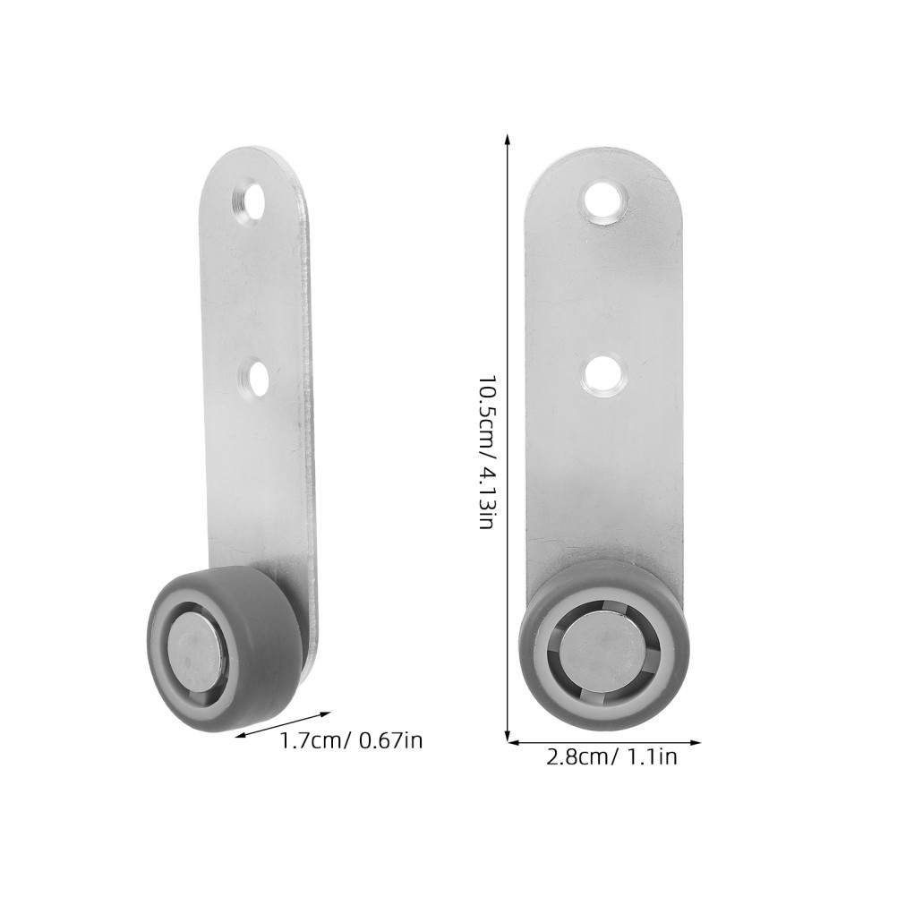 6pcs Sliding Door Caster Wheels Replacement - Quiet Smooth Rolling Swivel