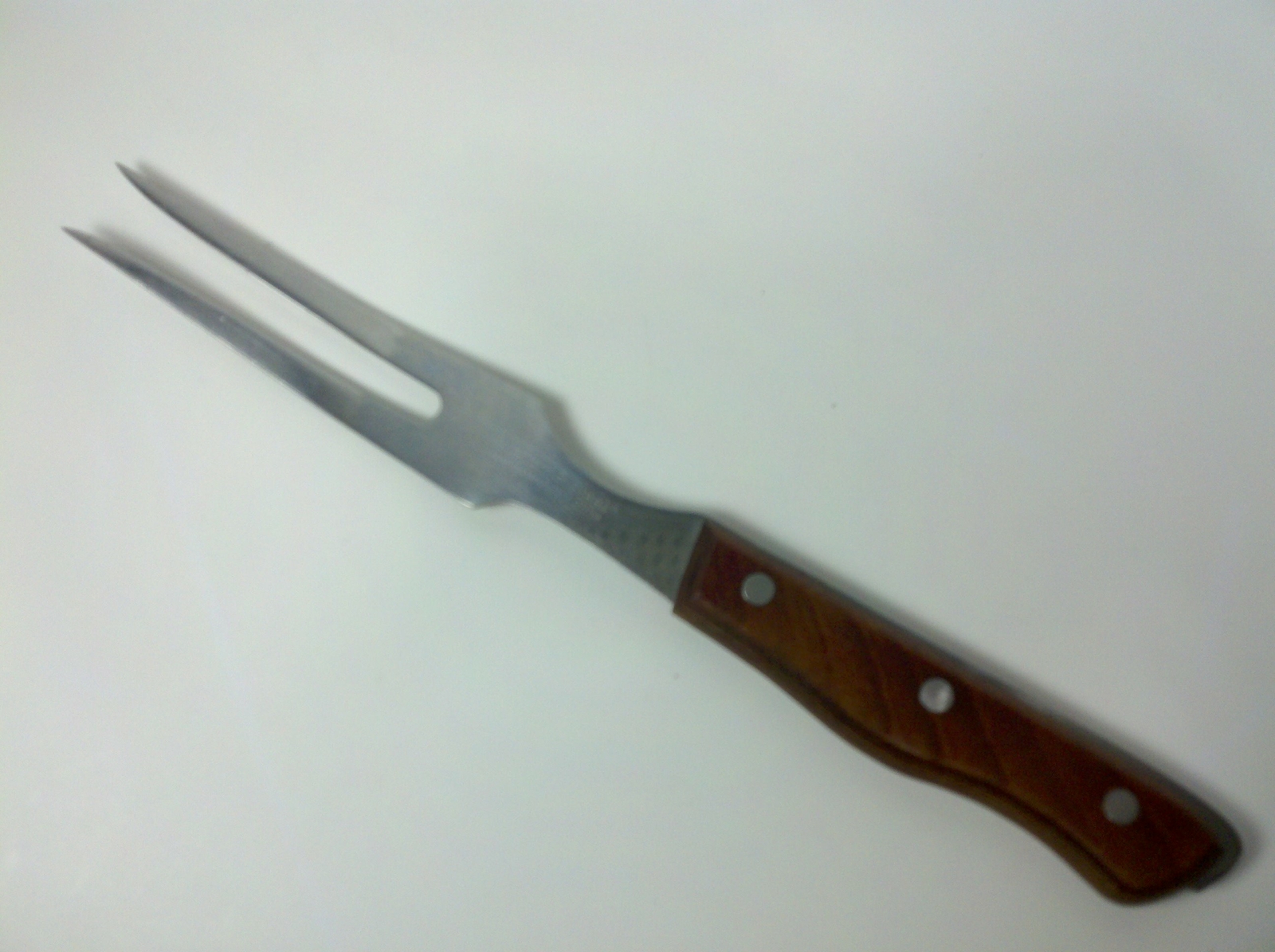 Maxam Steel Wooden Handle Carving Fork