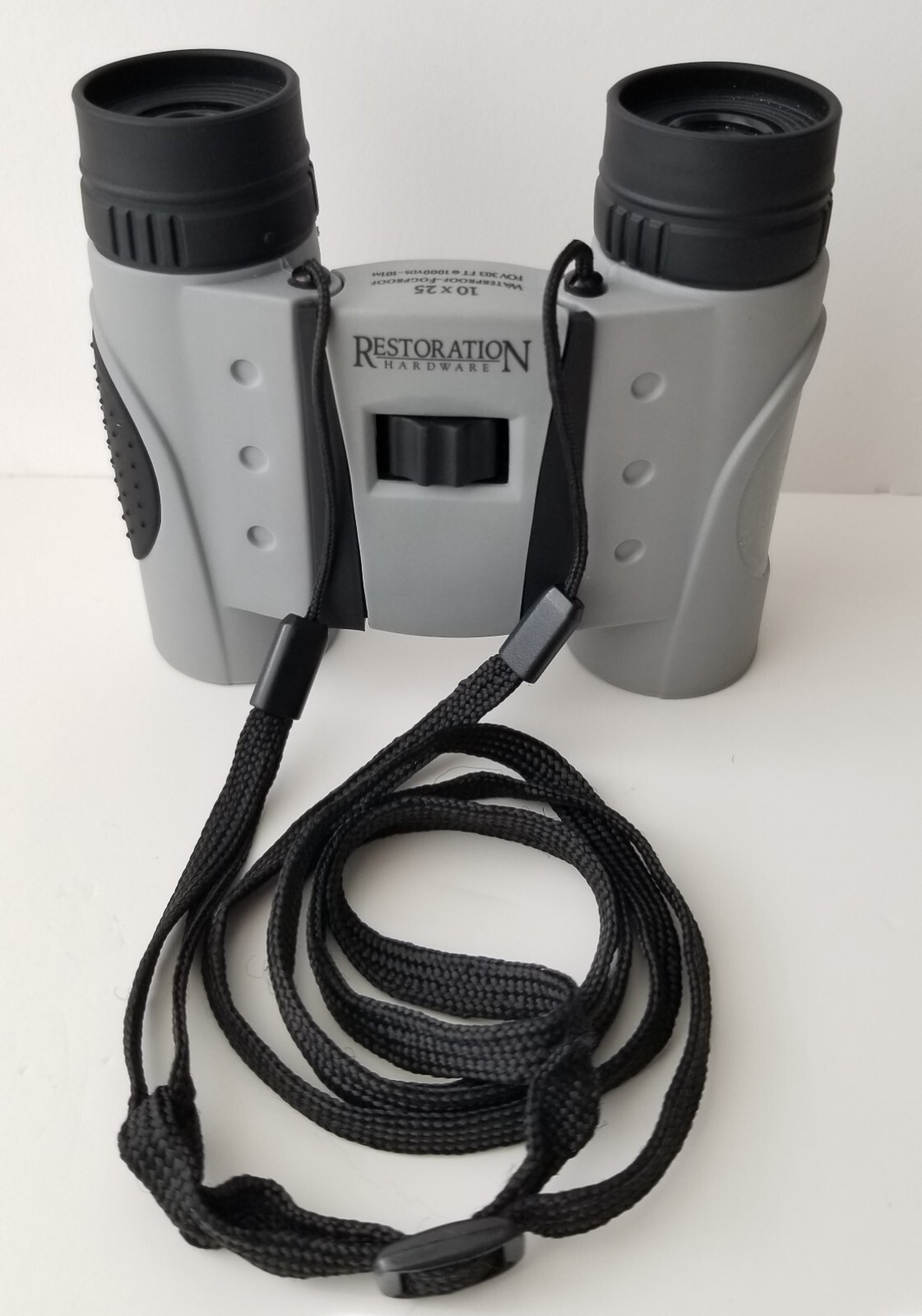 Restoration Hardware 10x25 Binoculars JlU4 waterproof neck strap soft case_Clean