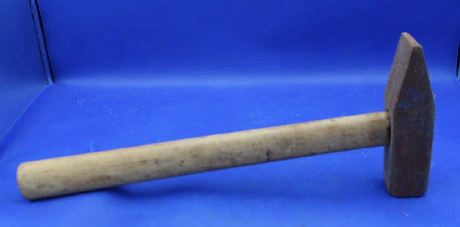 Vintage Blacksmith Hammer Cross Peen Head With (LOOSE) Wooden Handle