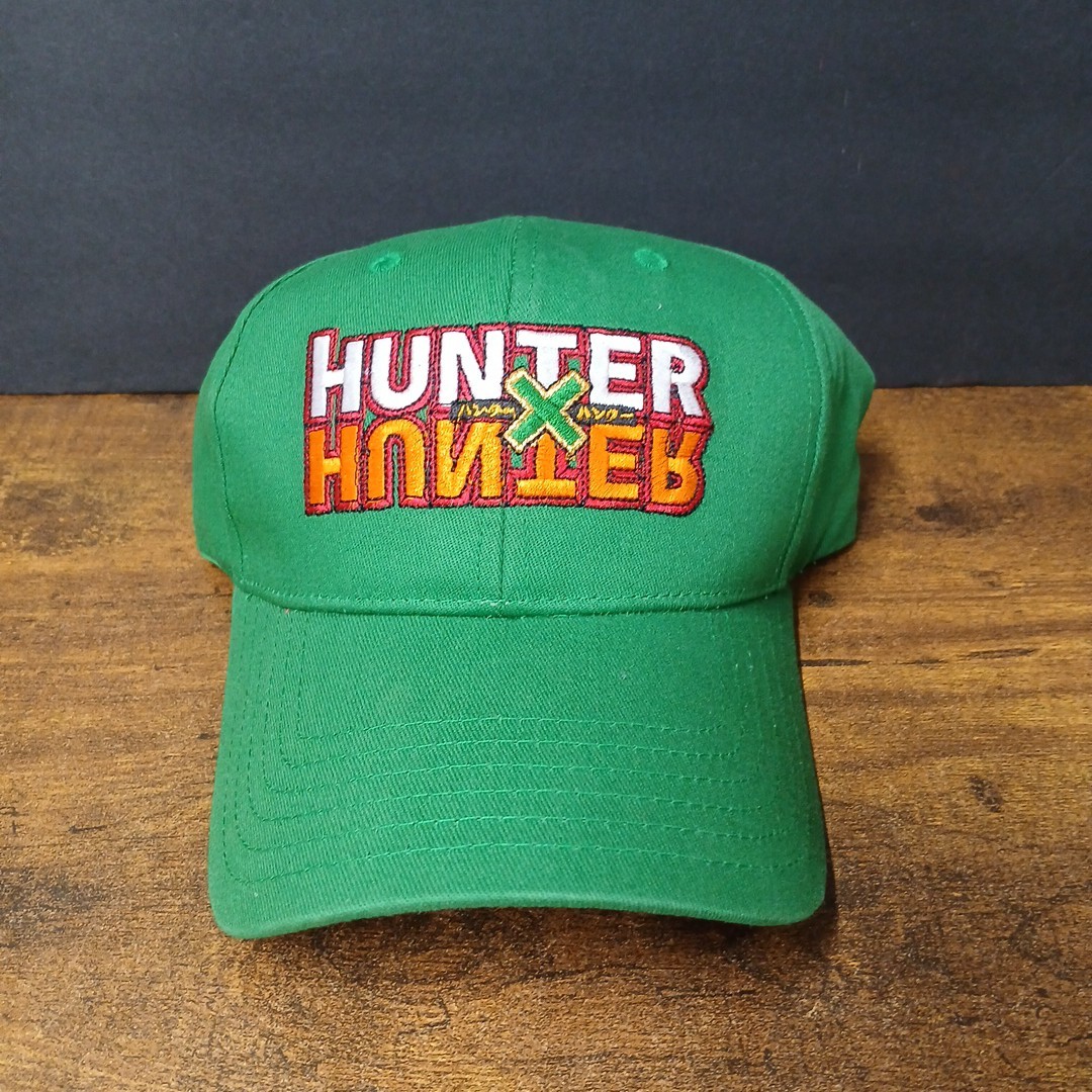 Hunter X Hunter White Orange Red on Green Hat Cap, Buckle Strapback, New w/ Tags