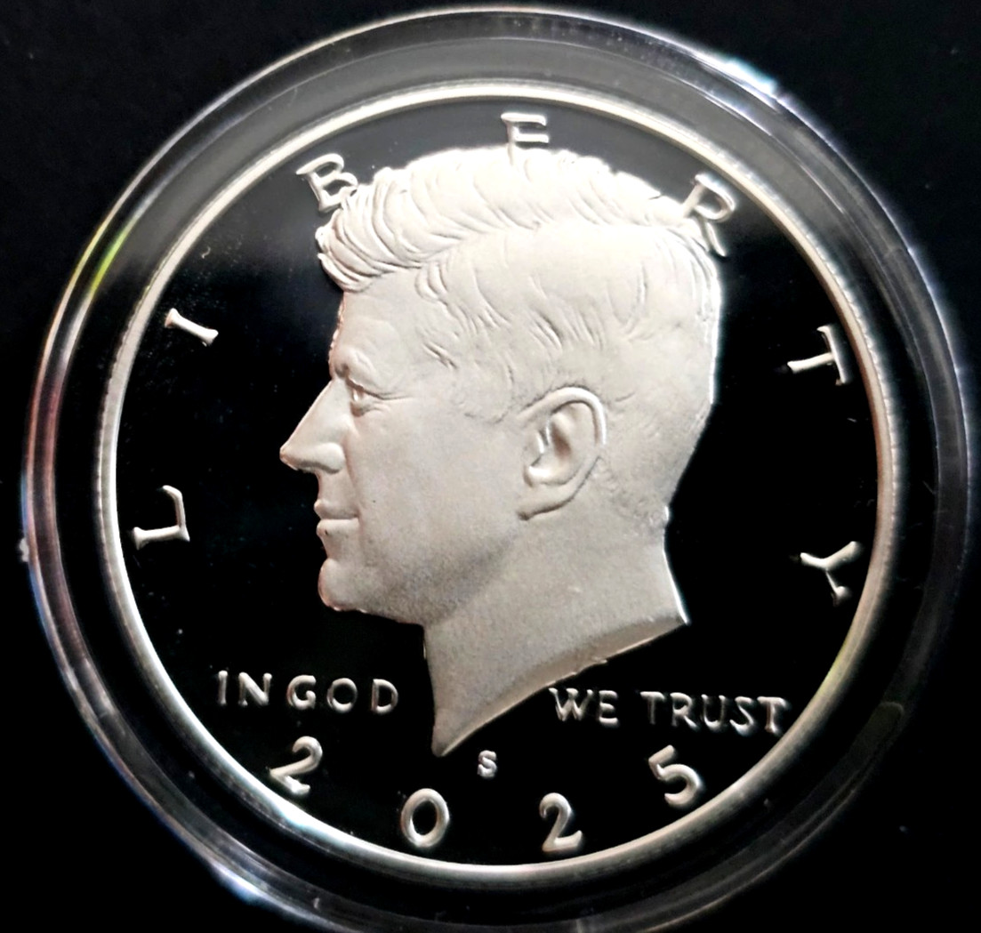 2025-S-Silver Kennedy Proof Half dollar-**Sold Out** Low Mintage