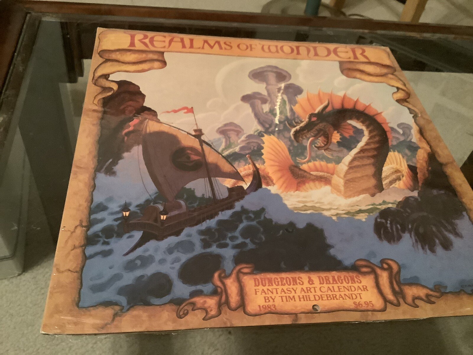 1983 Realms of Wonder Calendar Dungeons And Dragons Tim Hildebrandt New Sealed