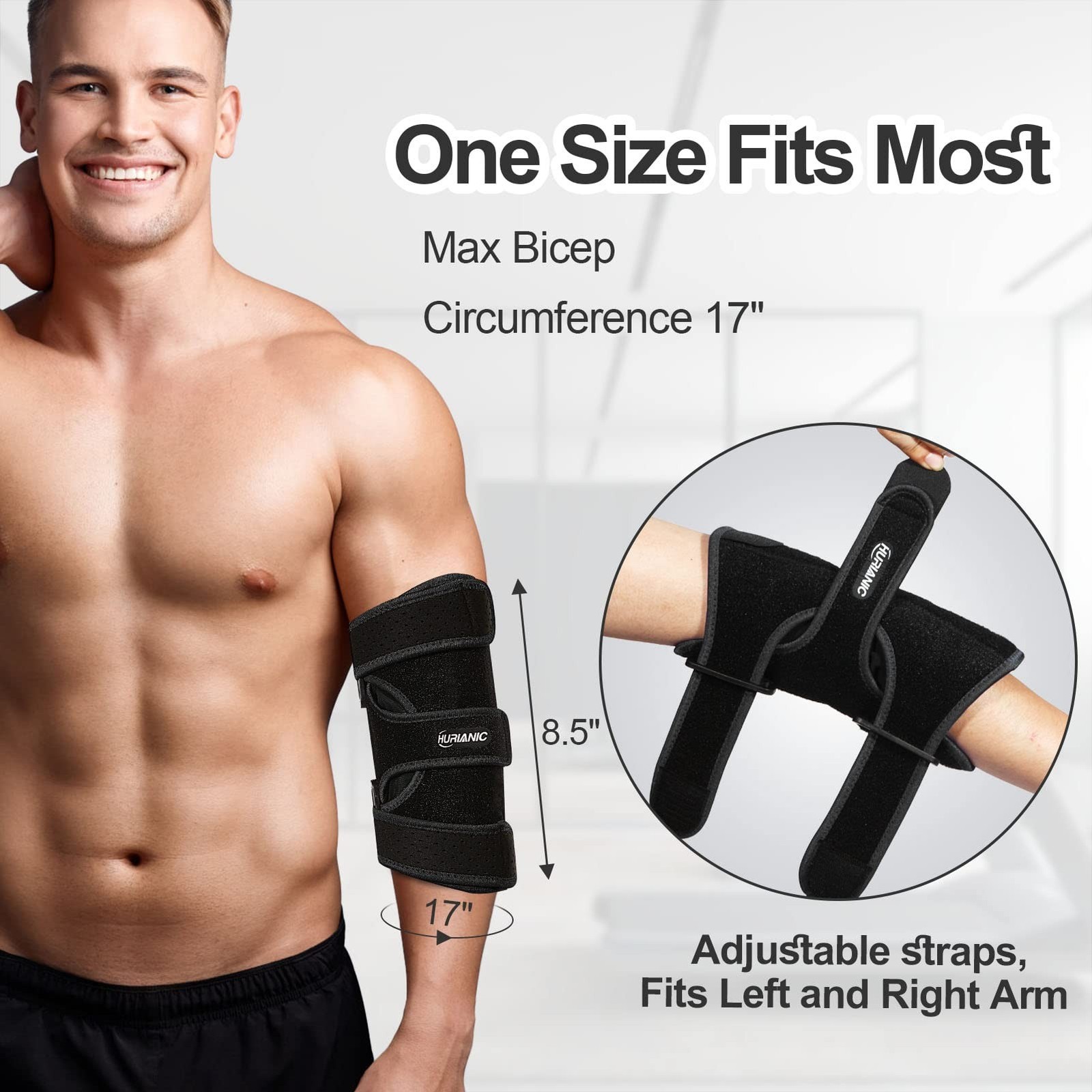 Elbow Brace, Tendonitis and Tennis Elbow pain Relief, Adjustable Stabilizer w...