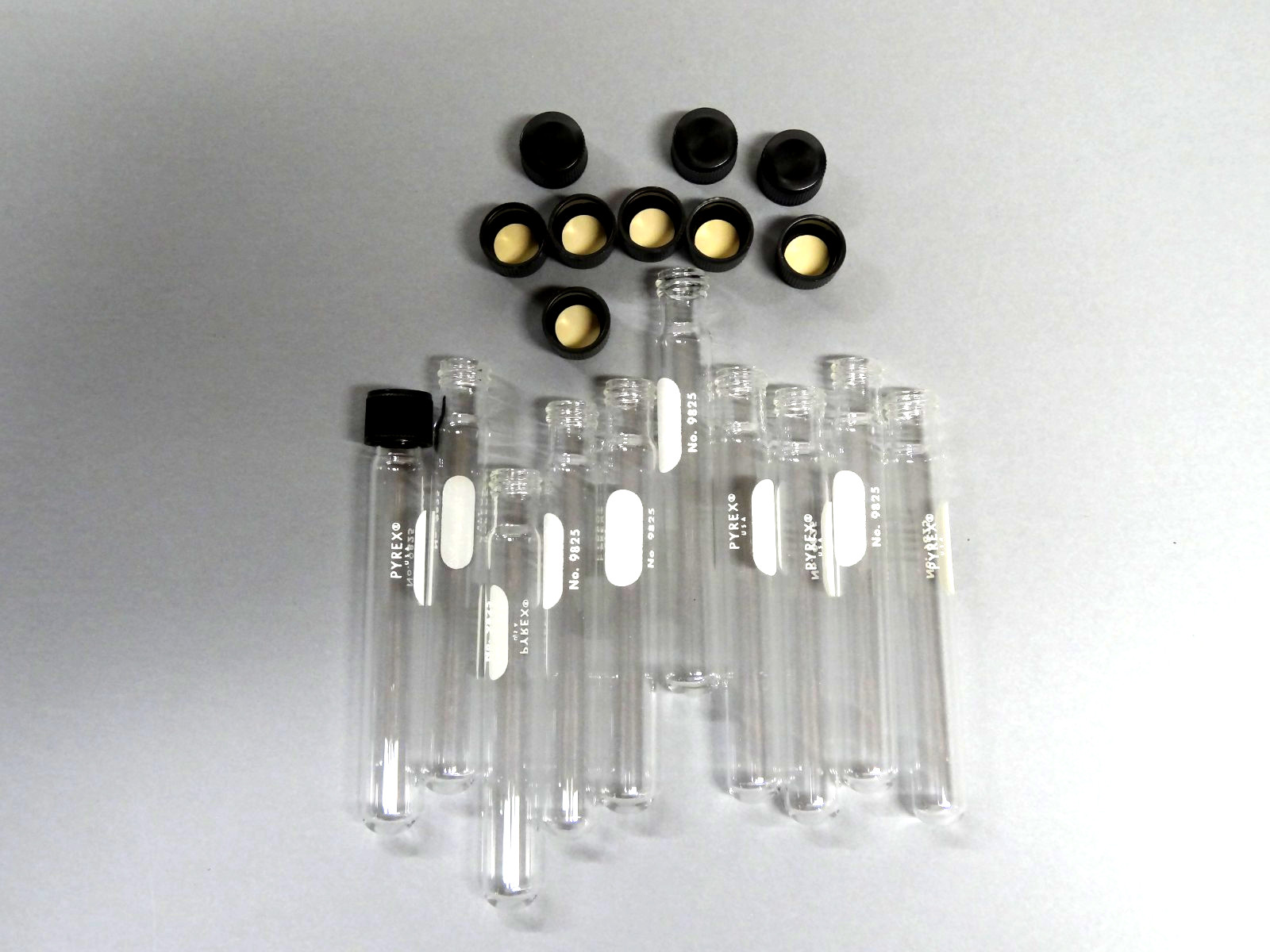 Culture Tube with Screw cap, 13 x 100mm with Screw cap. 10/pcs.