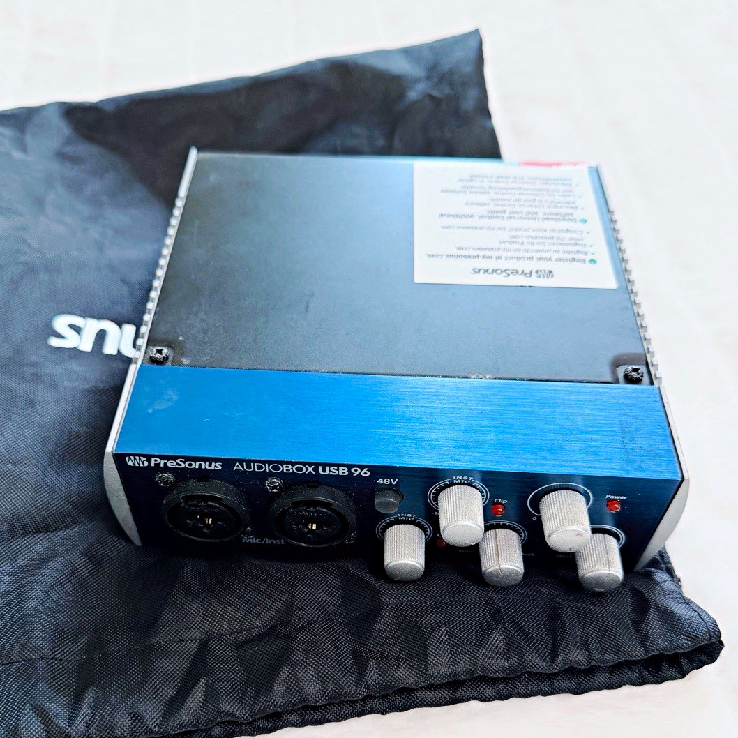 PreSonus AudioBox USB 96 USB Audio Interface, 2 Mic Inputs, MIDI I/O, 48V