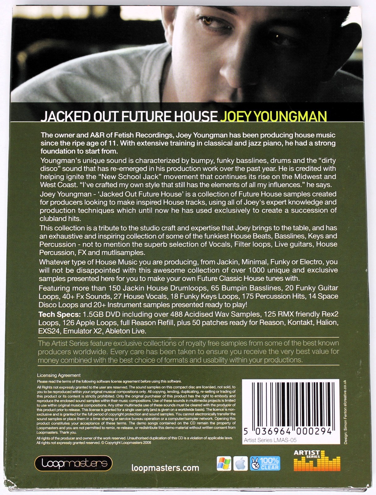 Loopmasters Jacked Out Future House Joey Youngman Sound Library/Sampling CD