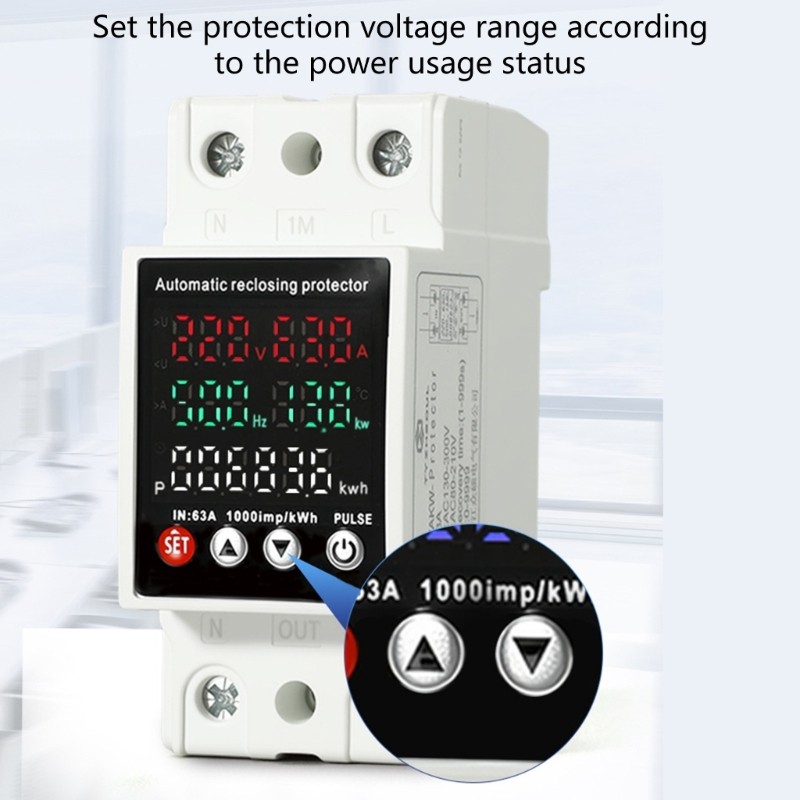 Digital Electricity Meter Over Voltages and Under Voltages Protective Device