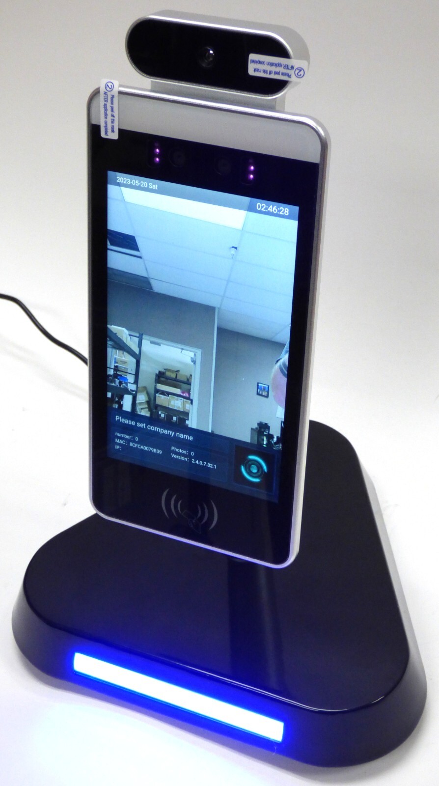 BDS-8 Dynamic Detection Display with Table Stand IR Camera Facial Rec Access