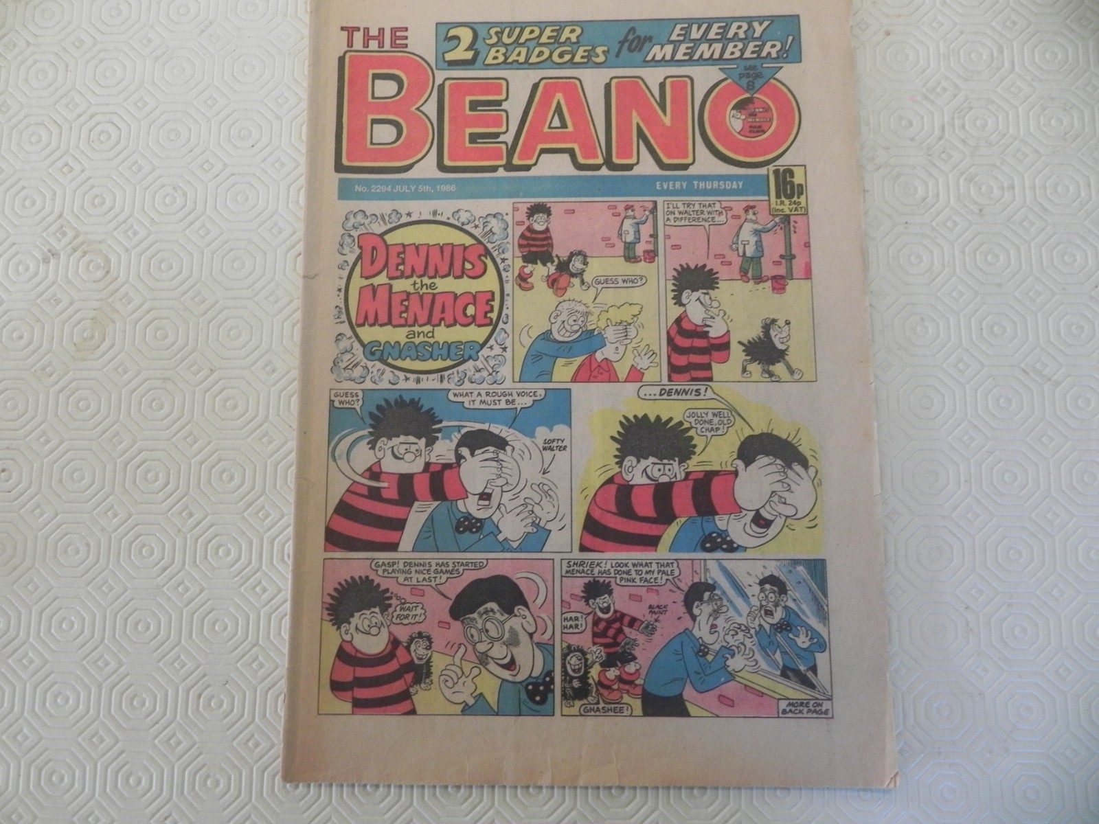 40th birthday present - Beano July 5th 1986