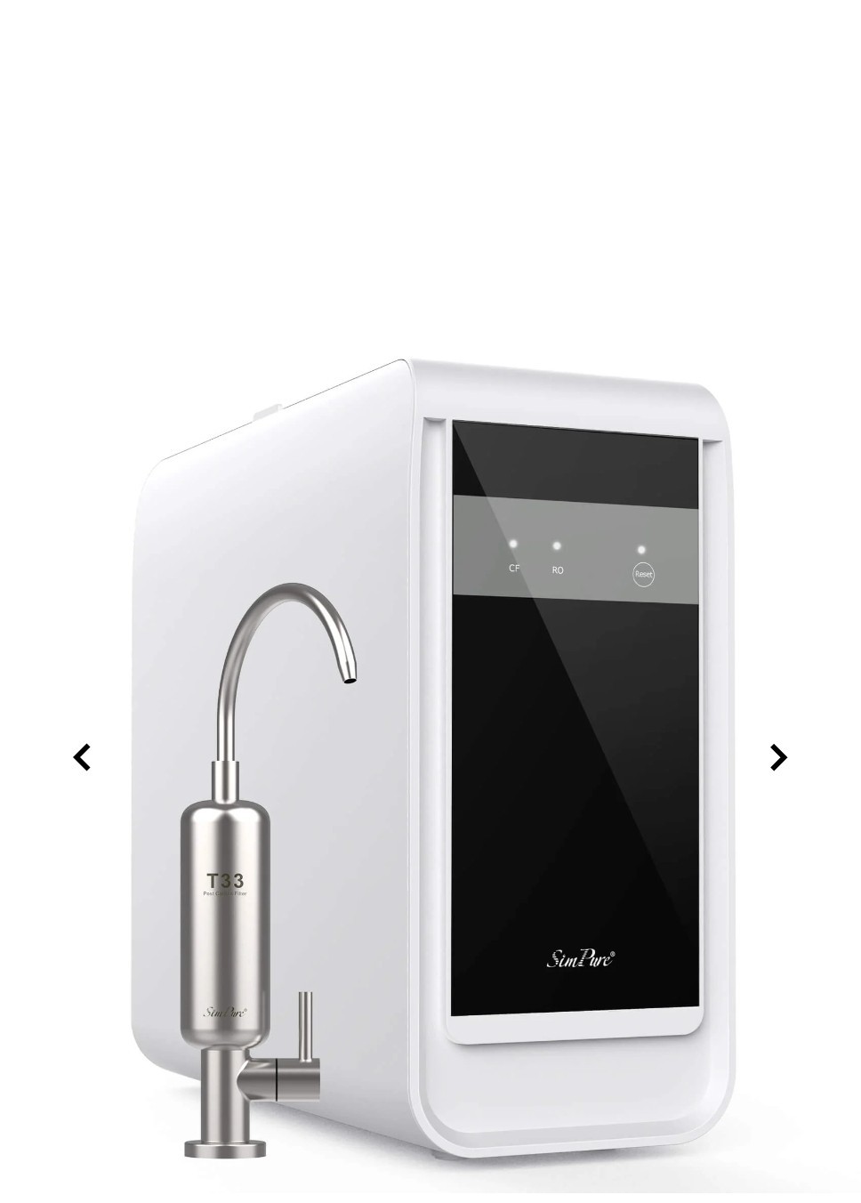 SimPure Q3-600T Reverse Osmosis System RO Water Filtration with T33 Faucet