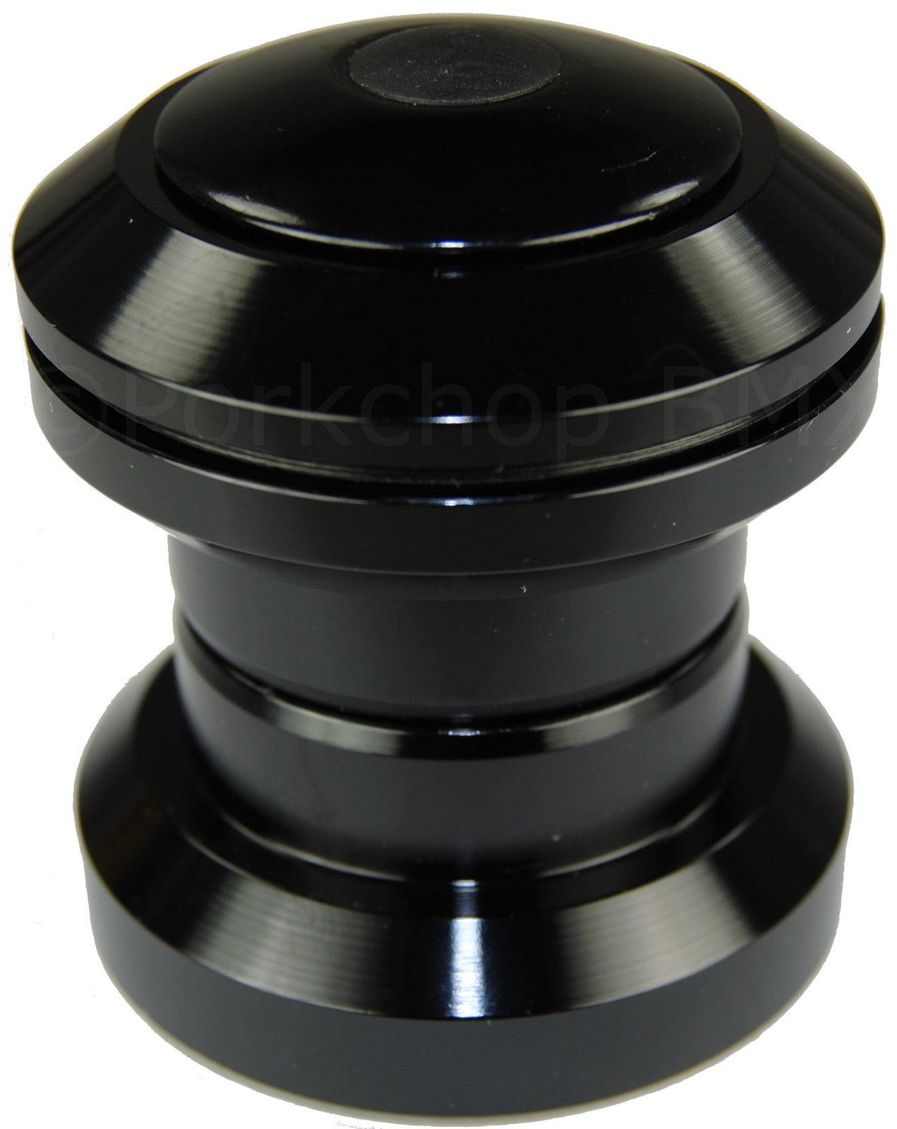 Aluminum alloy BMX headset 1 1/8" threadless - BLACK ANODIZED