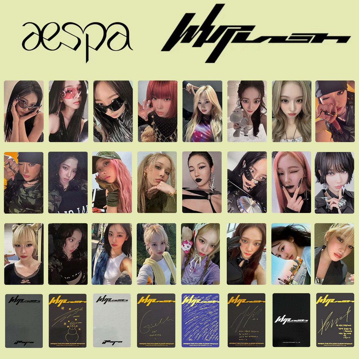 Aespa Album Whiplash Special Edition small card collection gift