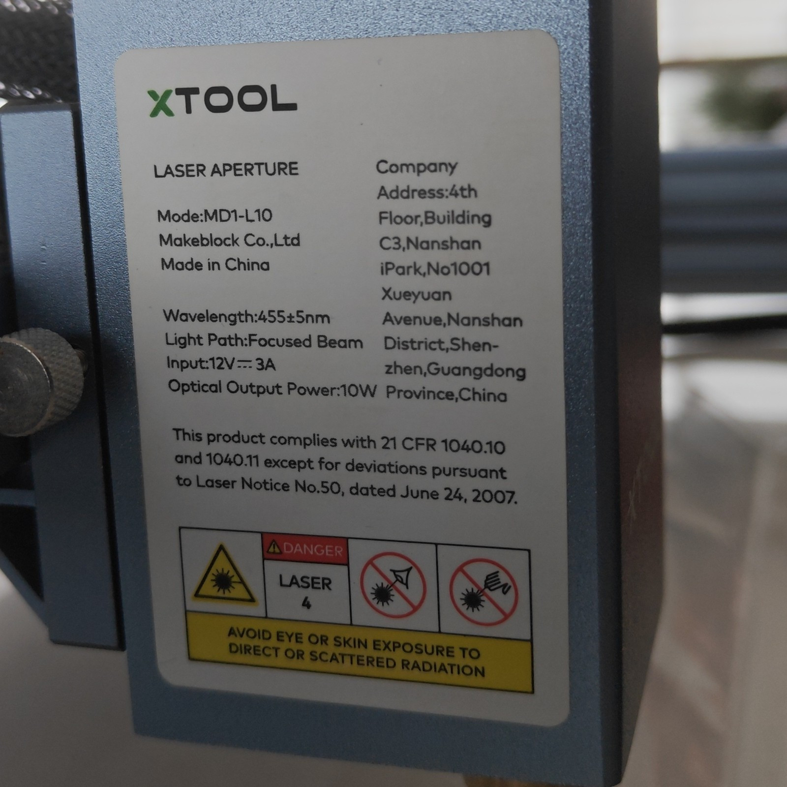 xTool D1 Electric Laser Engraver/Cutter 84W Metal, Signs Badge, MD1-K1617-L10
