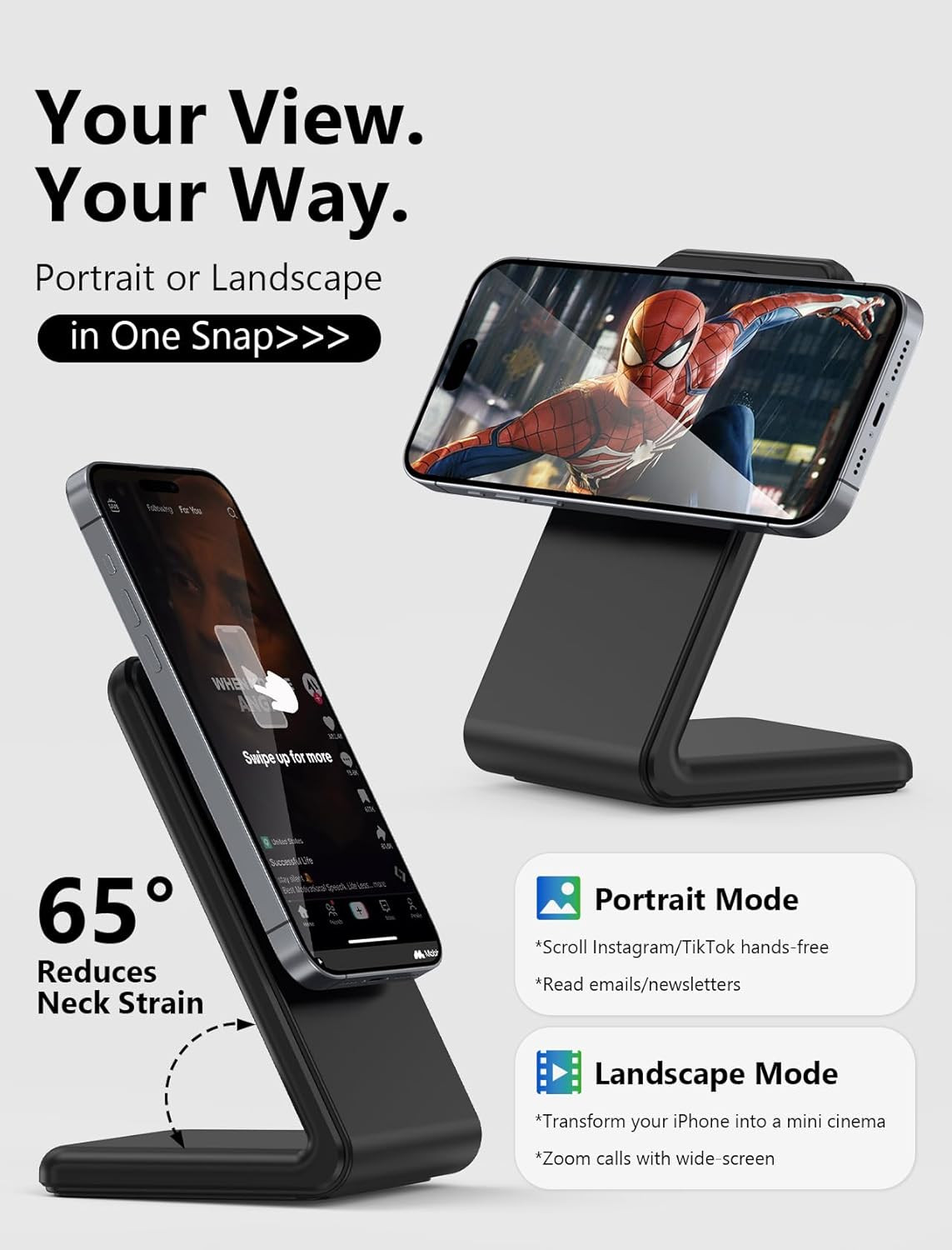 Mag.Safe Charger - Iphone Charger Stand, Fast Magnetic Wireless Charger for Iph