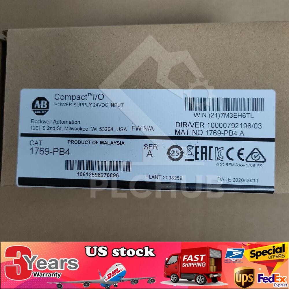 New Factory AB 1769-PB4 SER A CompactLogix Power Supply 1769PB4 US Free Tax