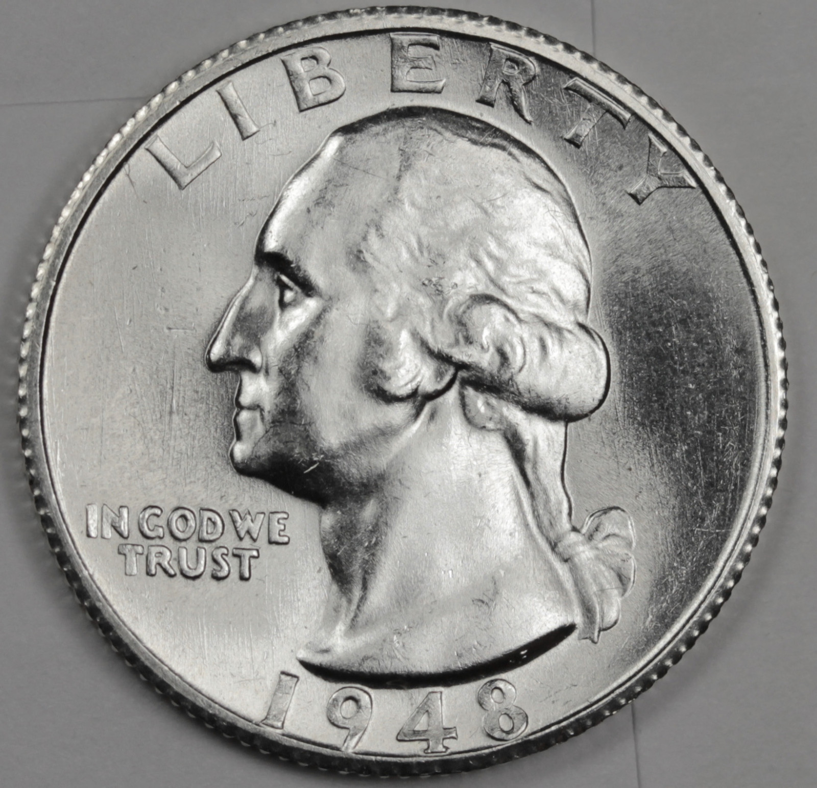 1948-s Washington Quarter.  B.U.  (Inventory A)