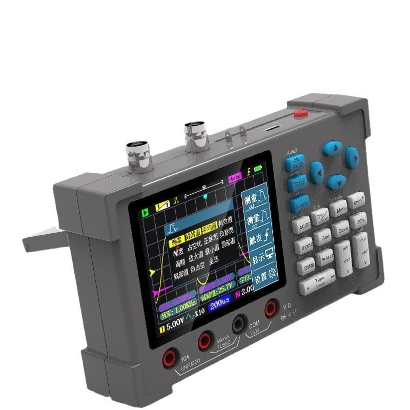 Fully Automatic Dual-Channel Digital Oscilloscope with Multimeter
