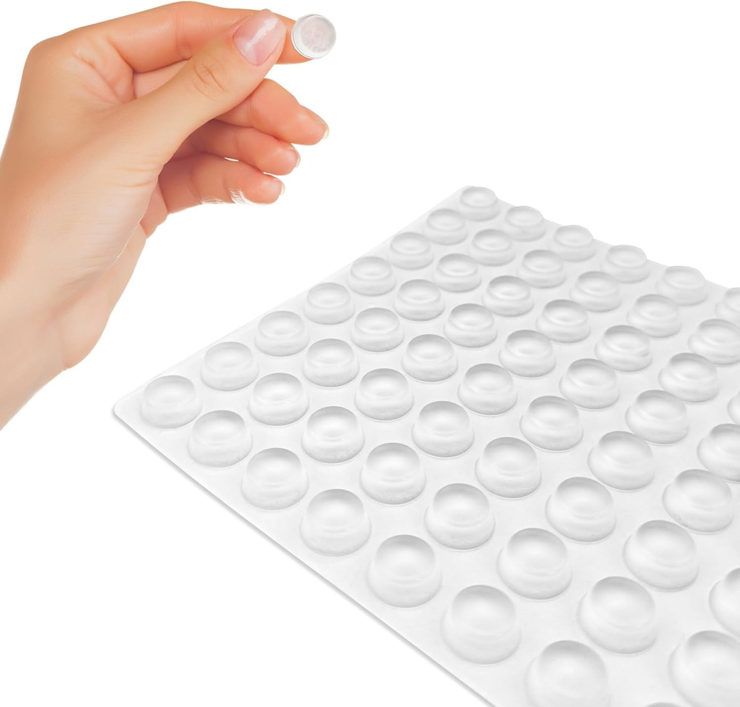 64Pcs Round Silicone Anti-Slip Cat Bowl Pads