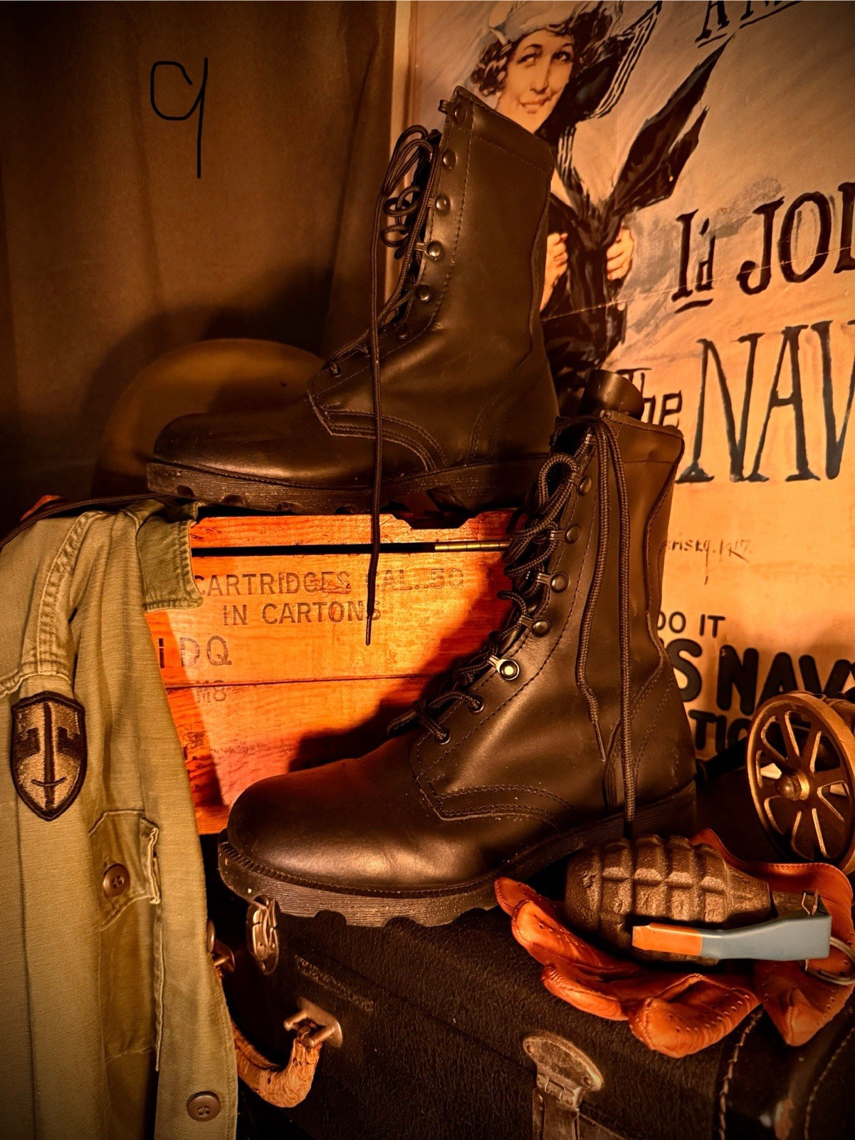 Vintage 1990s USMC Altama-style Cadillac Combat Boots
