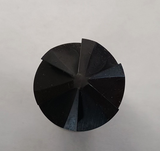 New USA Melin 1" Dia 1/2" Shank 120 Deg Countersink 6 FL