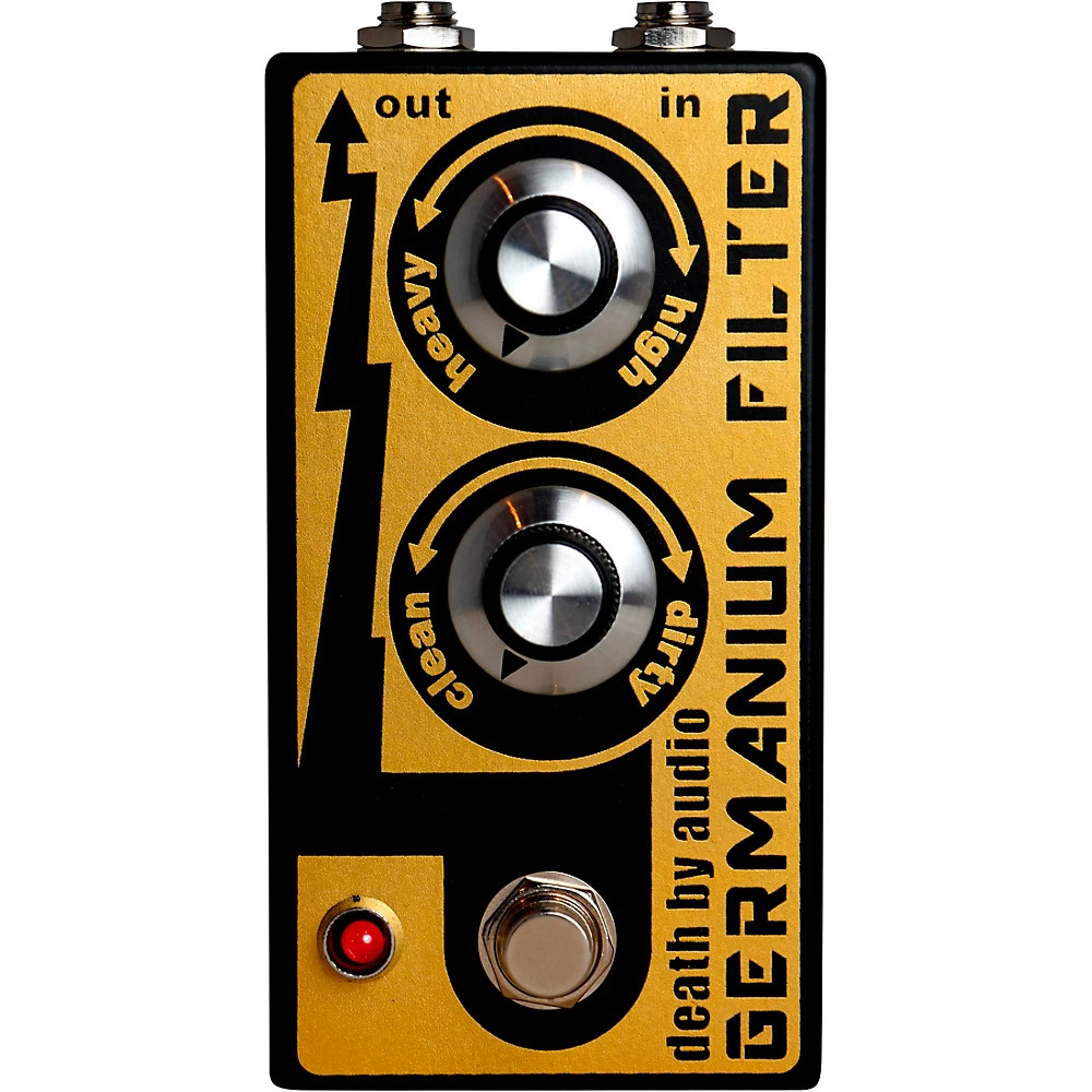 DEATH BY AUDIO Germanium Filter Effects Pedal Gold and Black