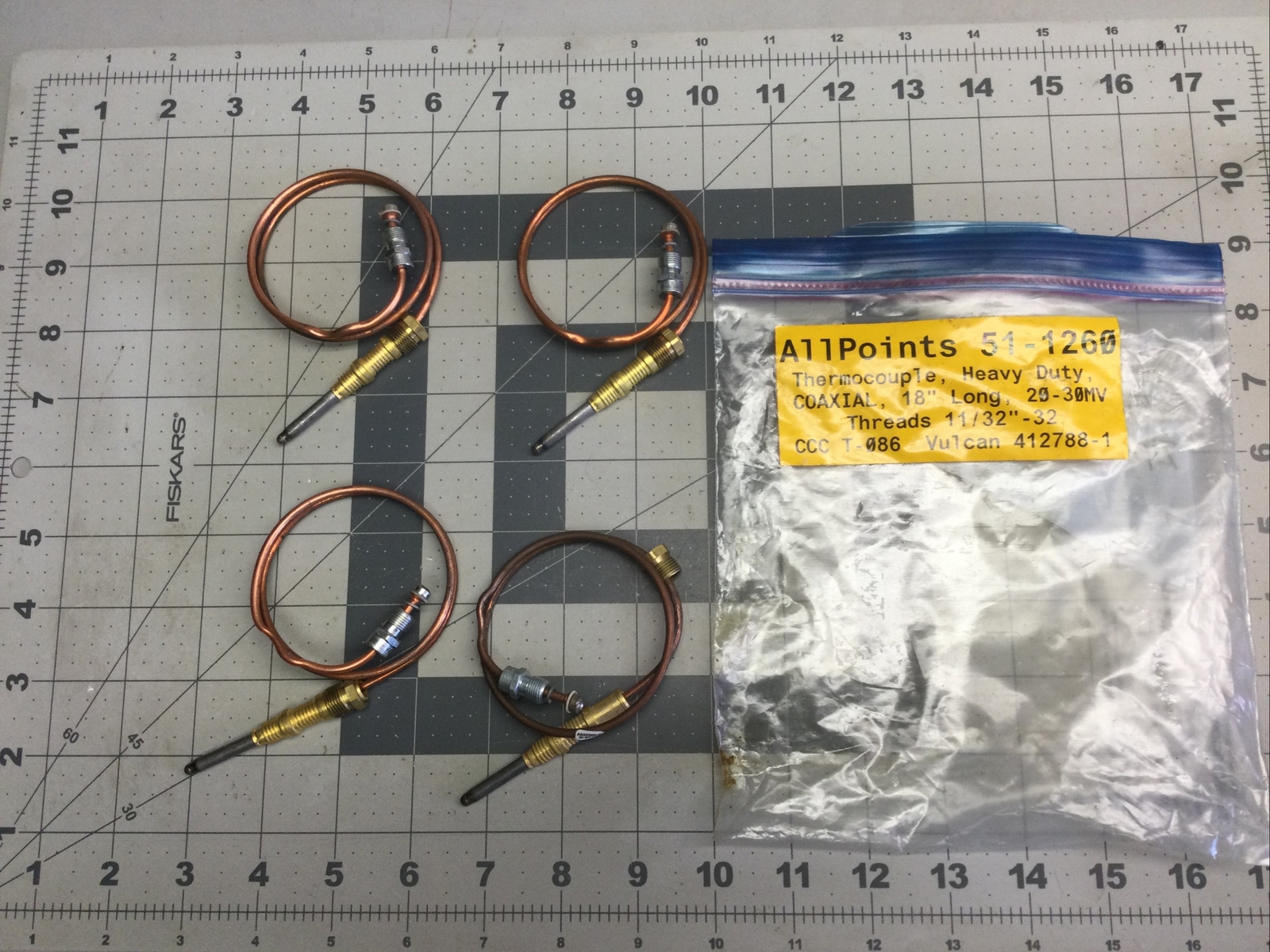 Thermocouple For VULCAN HART  412788-1 SAME, - LOT OF 4  - (LXC1E)