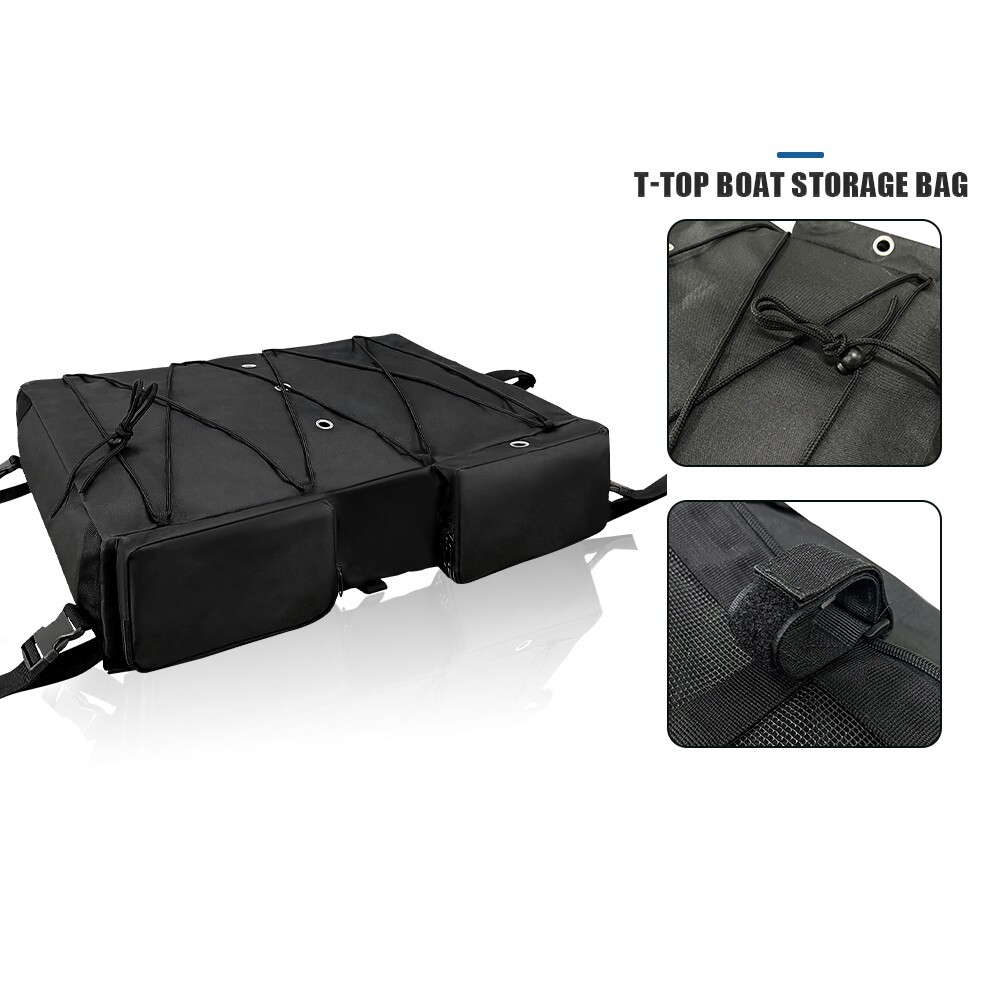 T-Top Storage Bag for Most T-Top Boats Type II Life Jackets w/ a Boat Trash Bag