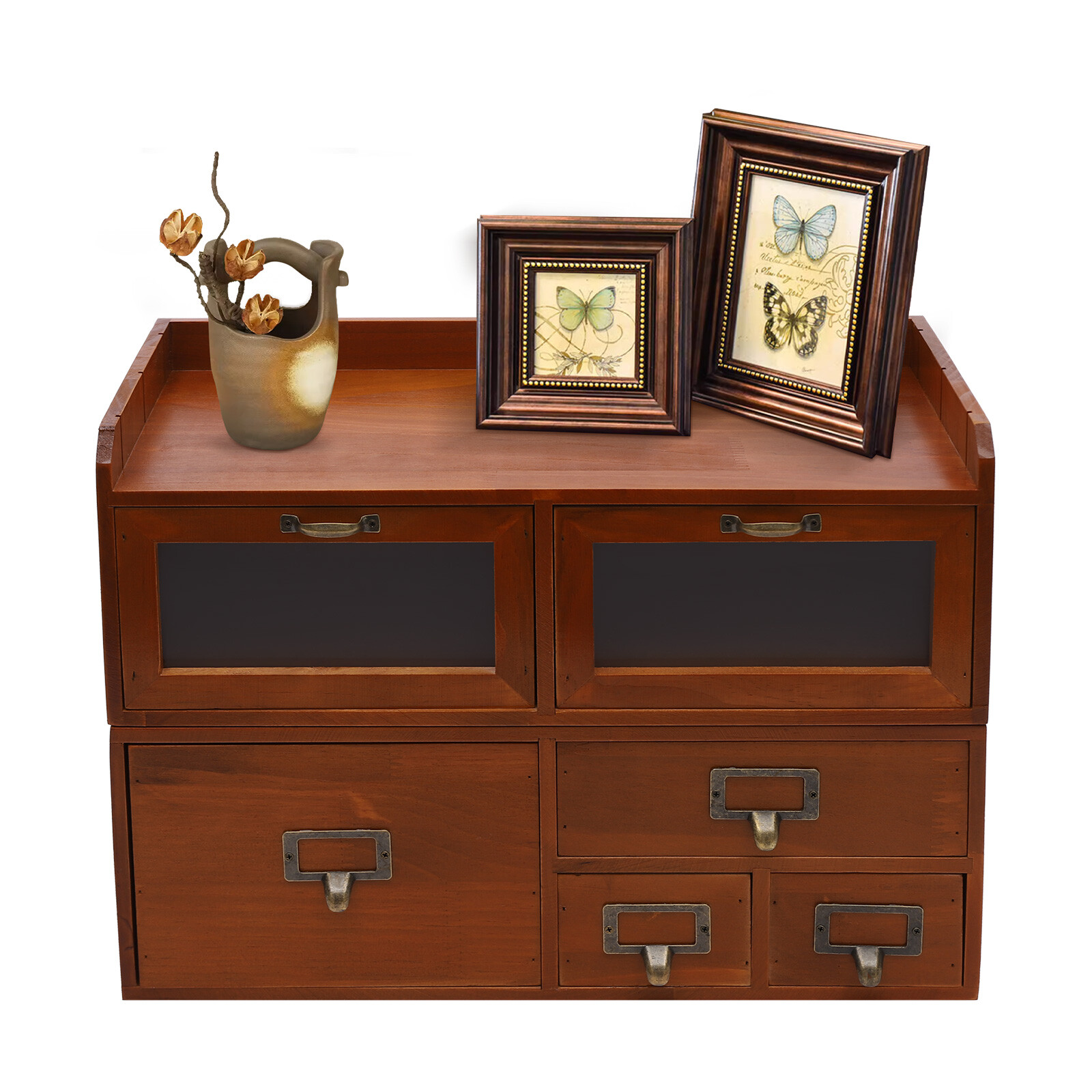 Desktop Organizing Cabinet, Supplies Organizer, Vintage Drawers for Desk