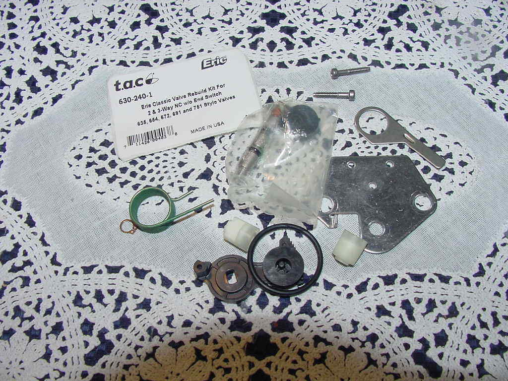 T.A.C Erie 630-240-1, Erie Classic Valve Rebuild Kit for 2 and 3-Way NC, NEW!