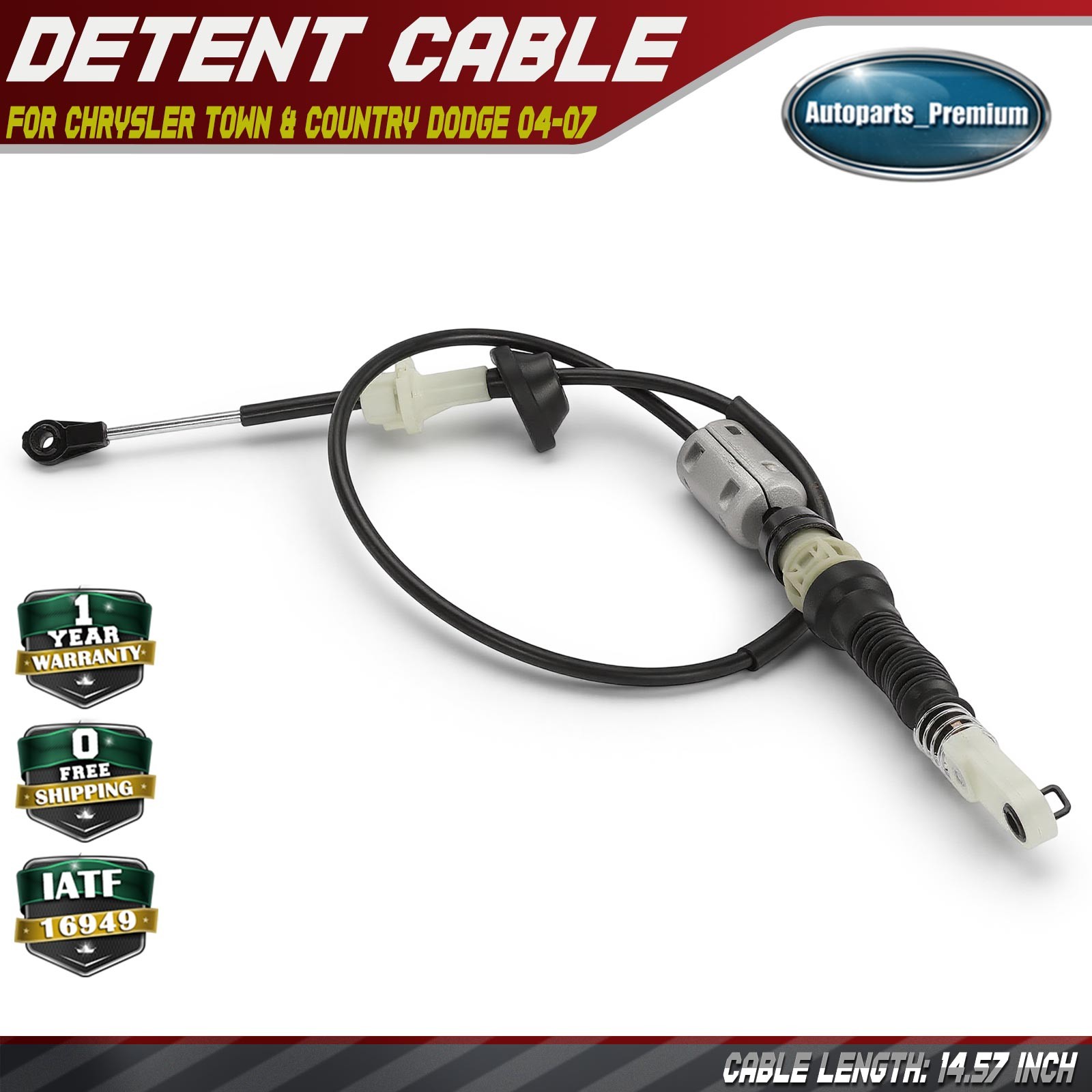 14.57 In Automatic Transmission Detent Cable for Chrysler Town & Country Dodge
