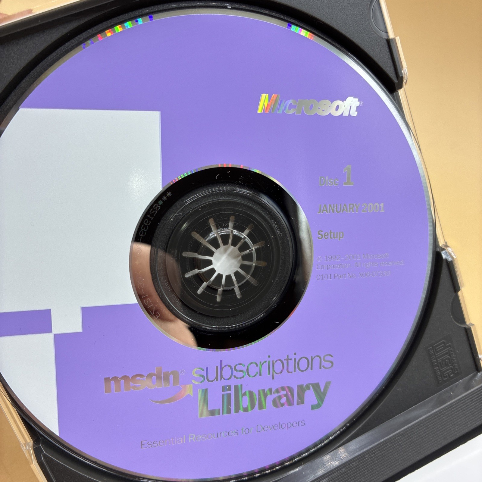Microsoft MSDN Subscriptions Library January 2001, (3) Discs, Mint