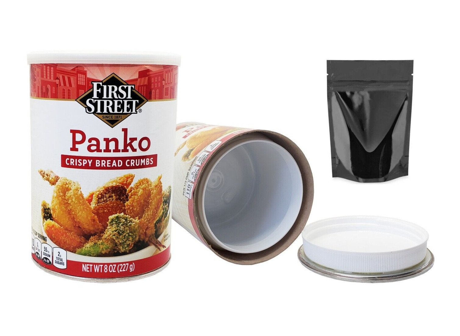 Panko Bread Diversion Safe Stash Can Screw Lock Hidden Compartment For Valuables