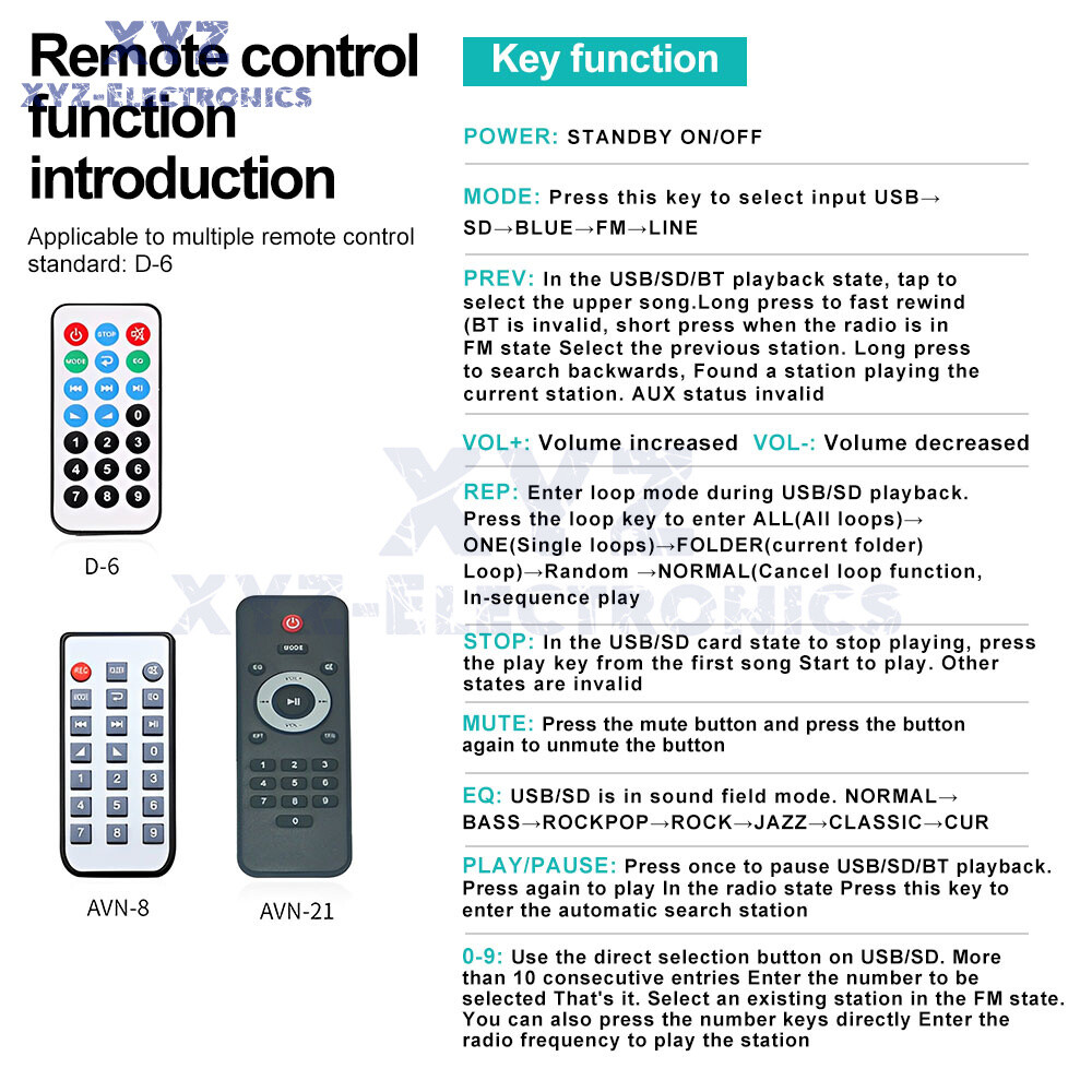 TWS Bluetooth 5.0 MP3 Decoder Board DC3.7-5V FM Radio MP3 Player Lossless Audio