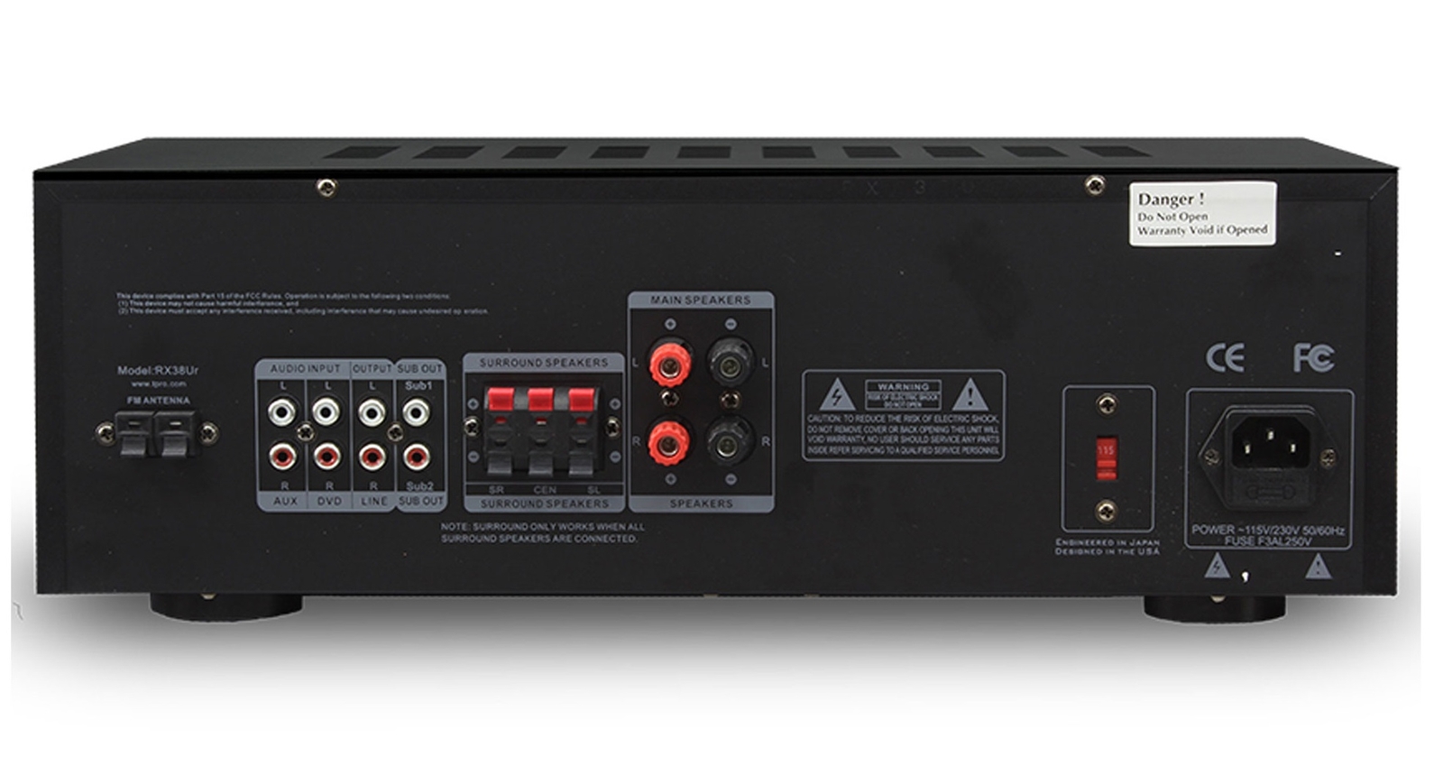 New Technical Pro 1000W Professional Audio Receiver with USB/SD Card Input & MP3